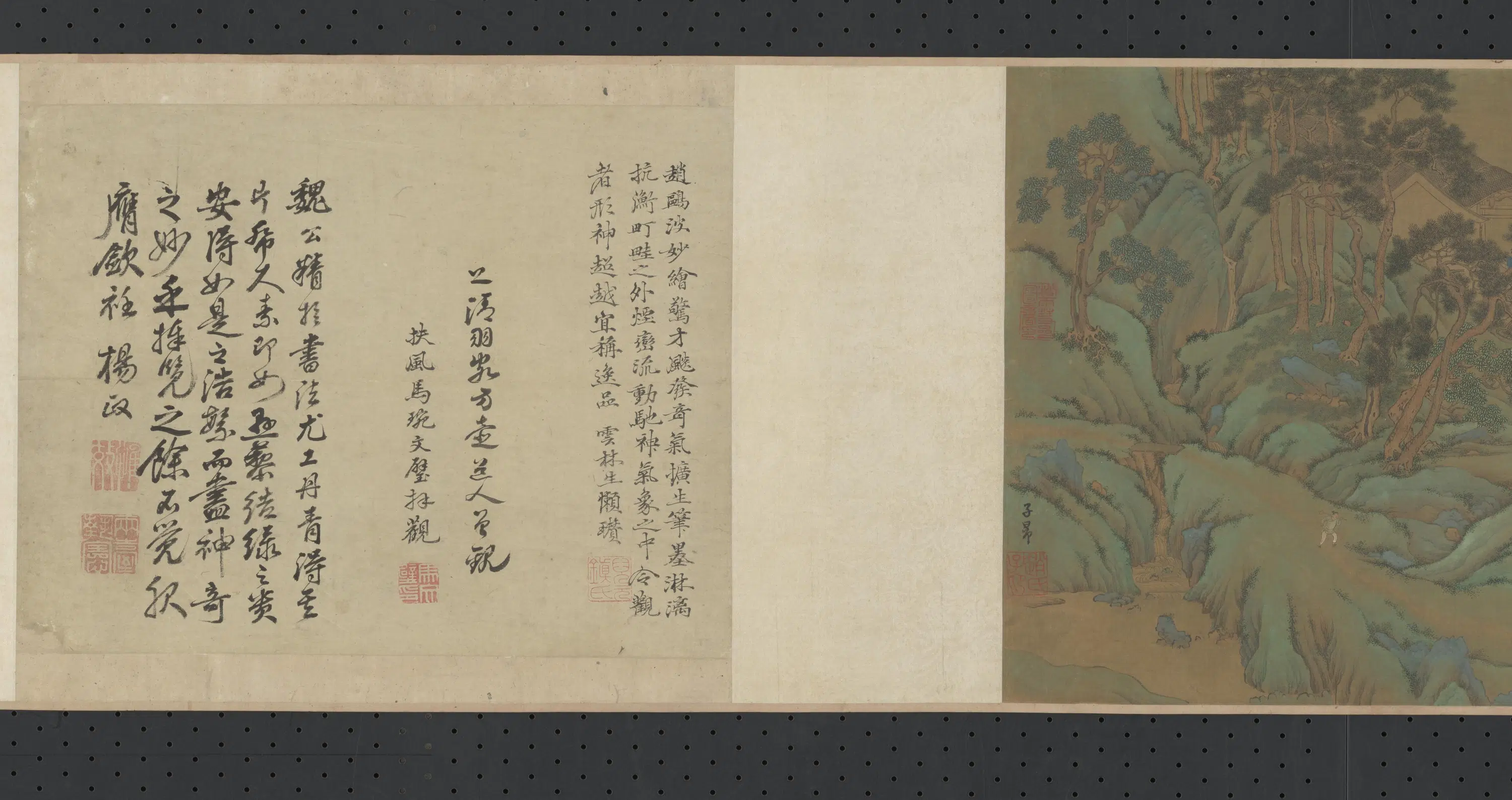 元朝【赵孟頫】《山水图卷》