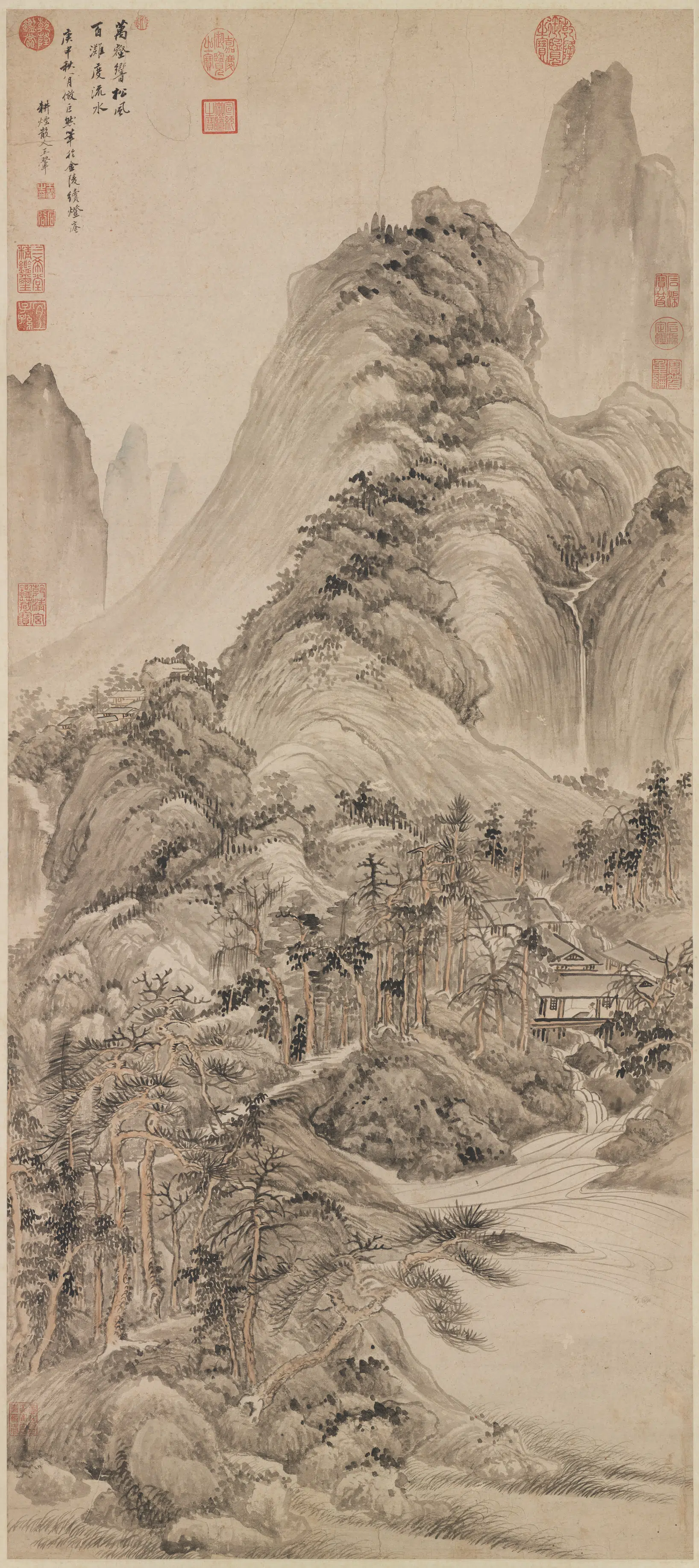 清代【王翚】《画山水图轴》 第1张 清代【王翚】《画山水图轴》 第1张