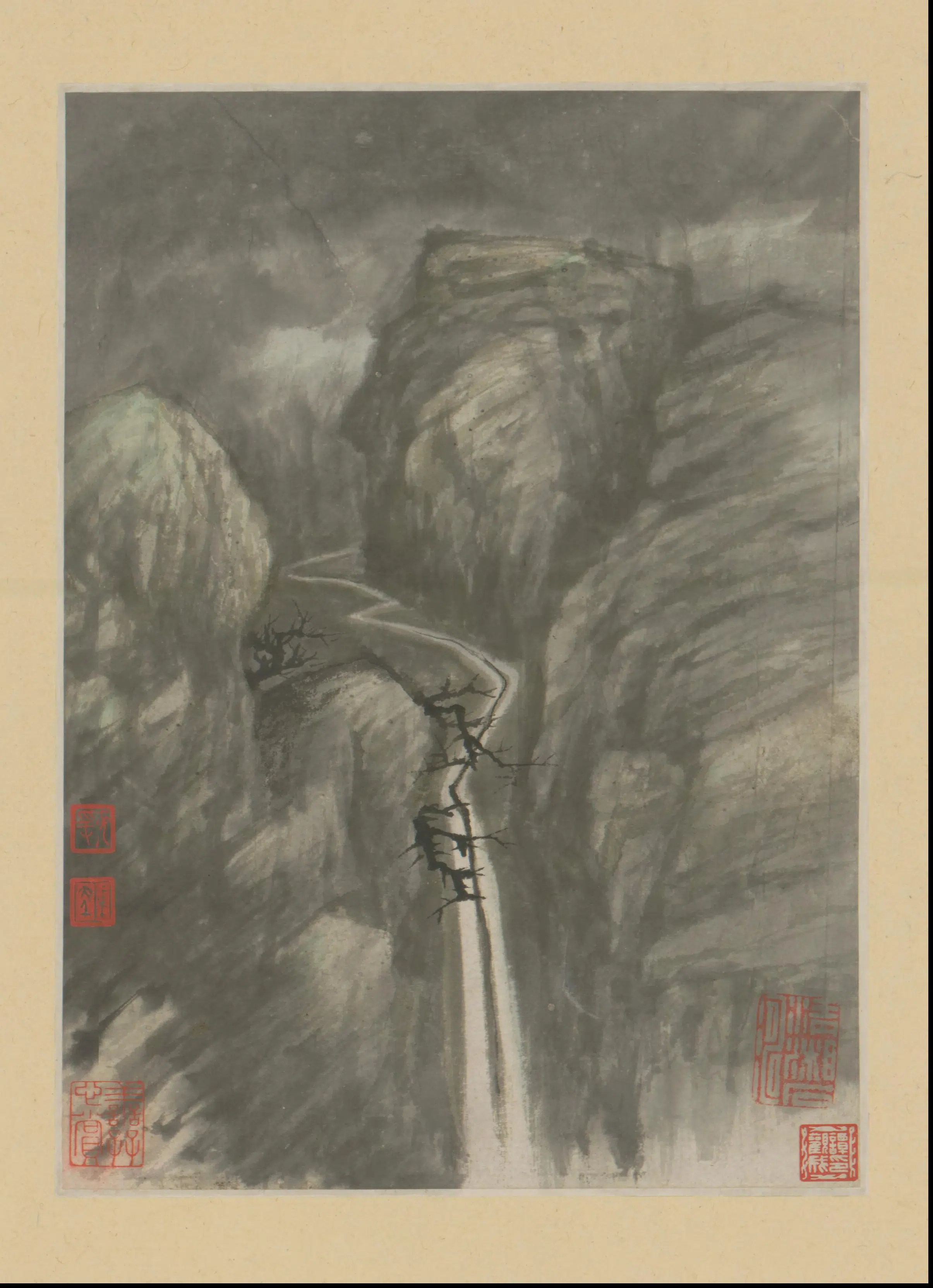 清代【石涛】《金山龙游寺诗意册（13开）》 第13张