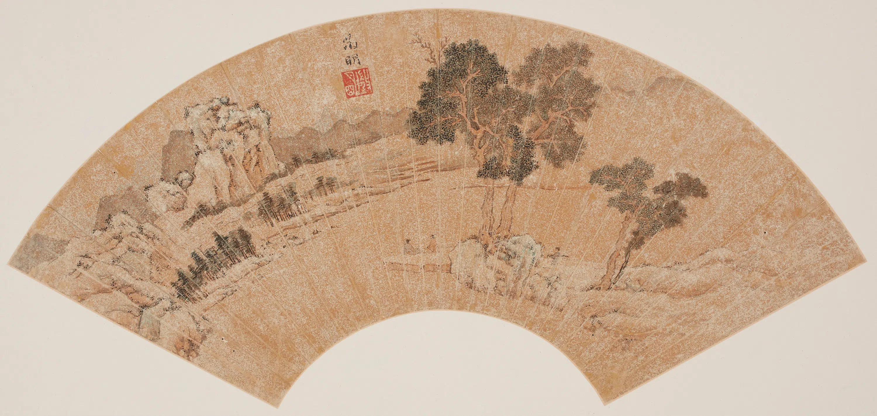 明代【文徵明】《待琴图》