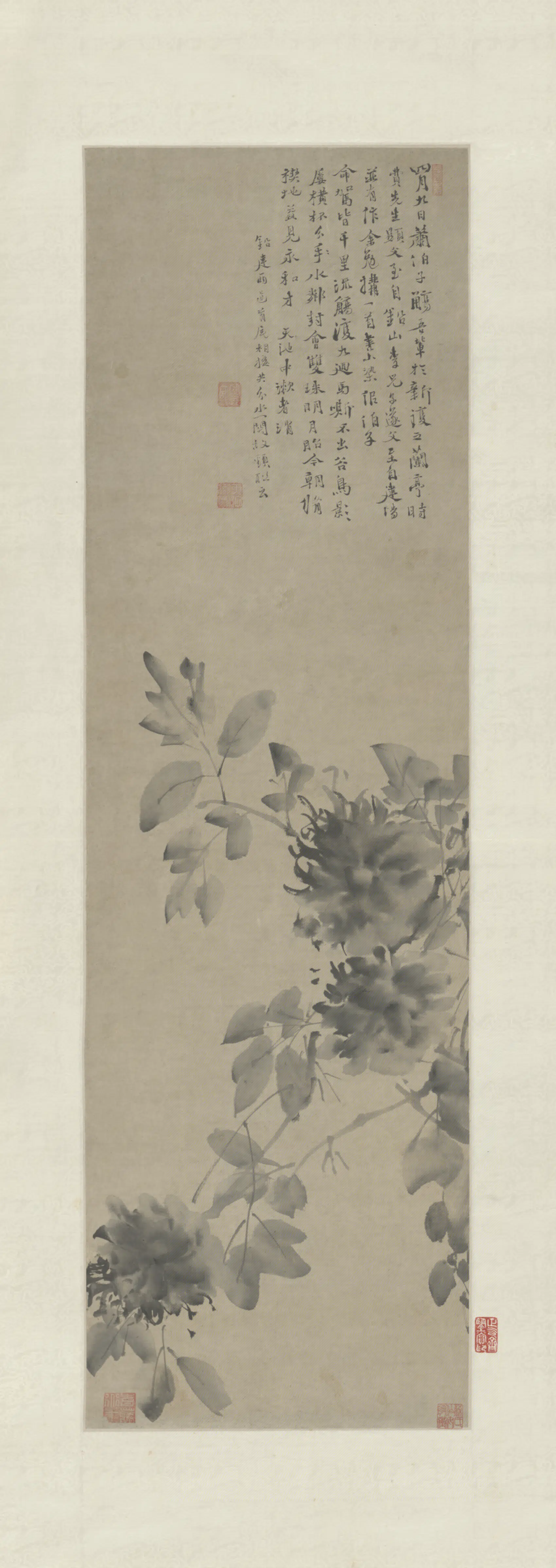 明朝【徐渭】《牡丹图轴》