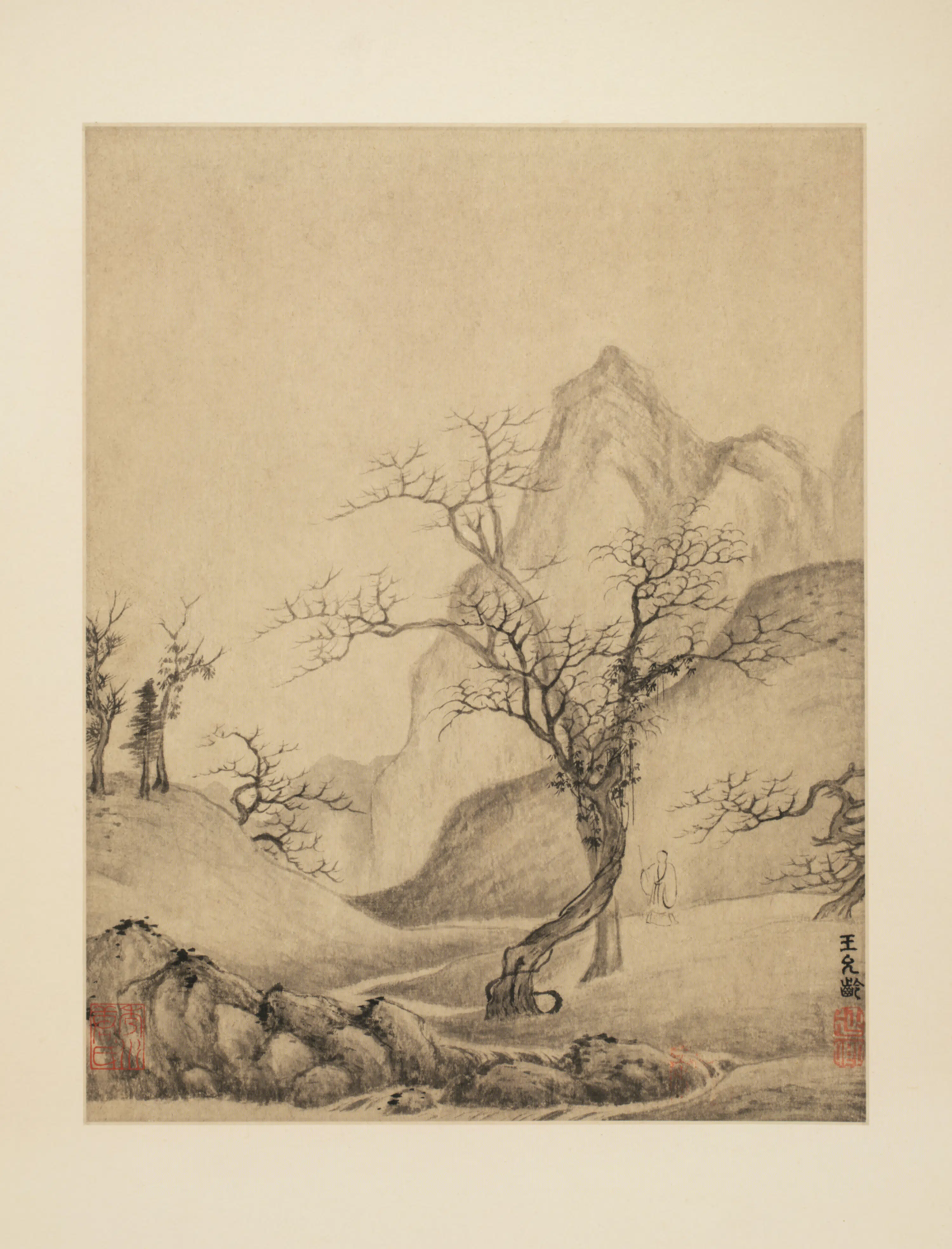明朝【王允龄】《诸家山水册-山水册页》