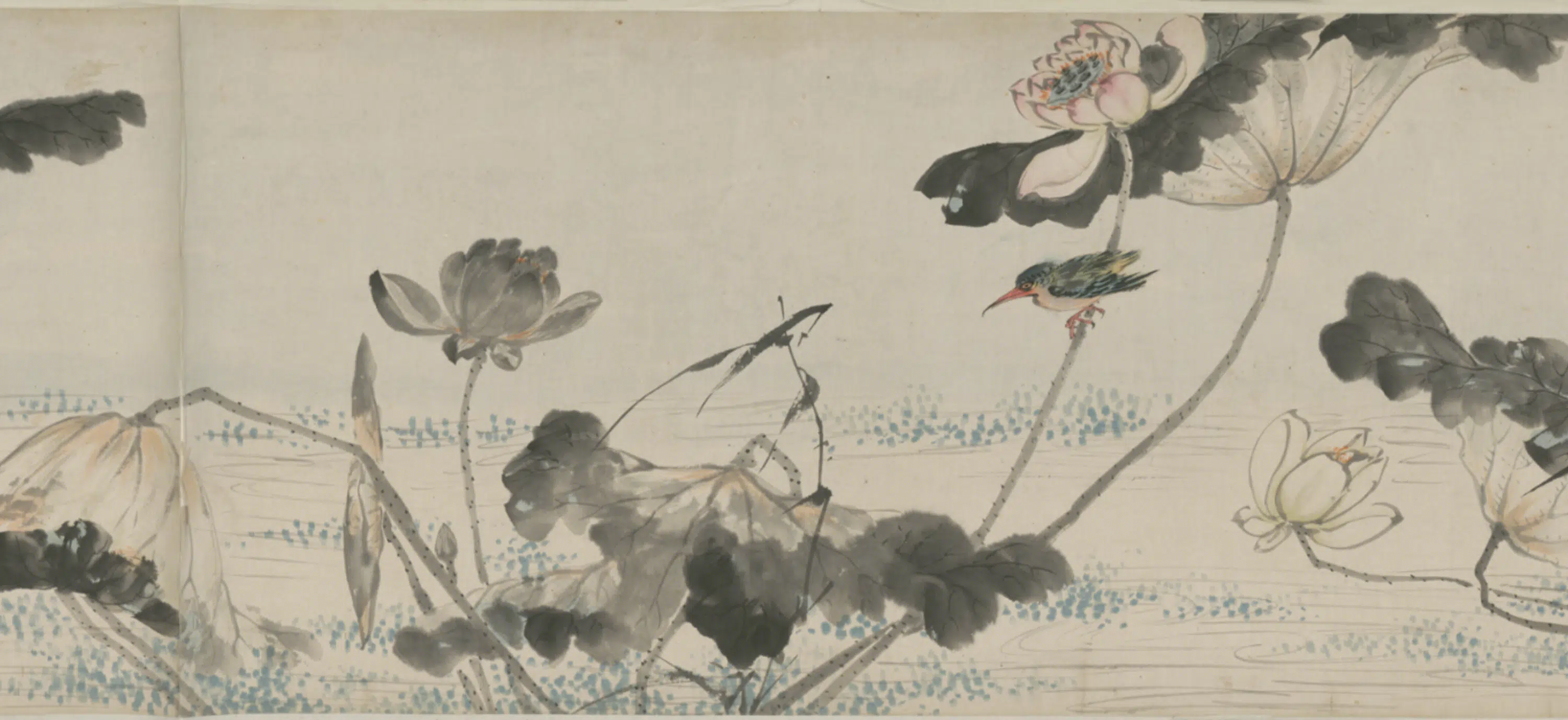 清代【朱栋】《荷花鹭鸶图卷》 第5张 清代【朱栋】《荷花鹭鸶图卷》 第5张