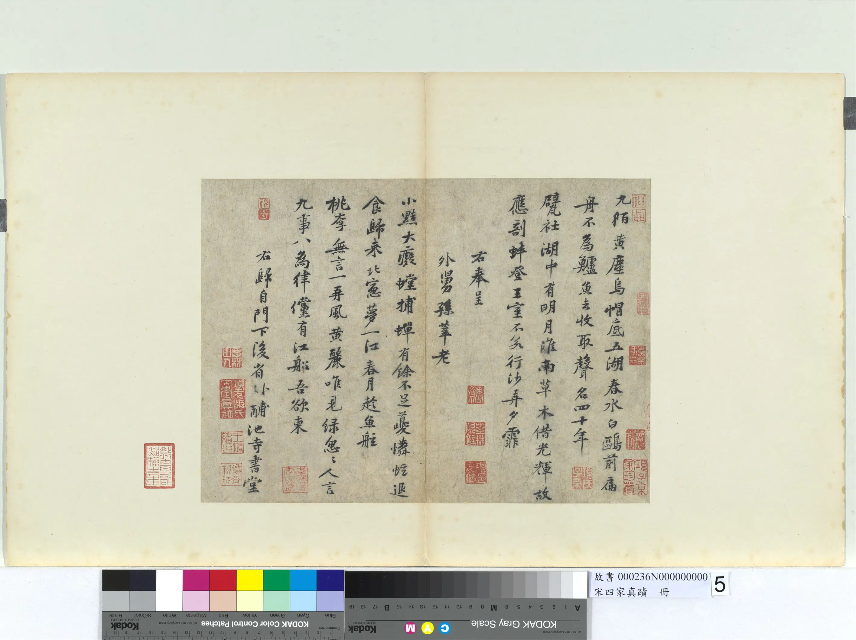 北宋【黄庭坚】《宋四家真迹册-致景道十七使君尺牍并和王仲至少监咏姚花诗四首》 第2张