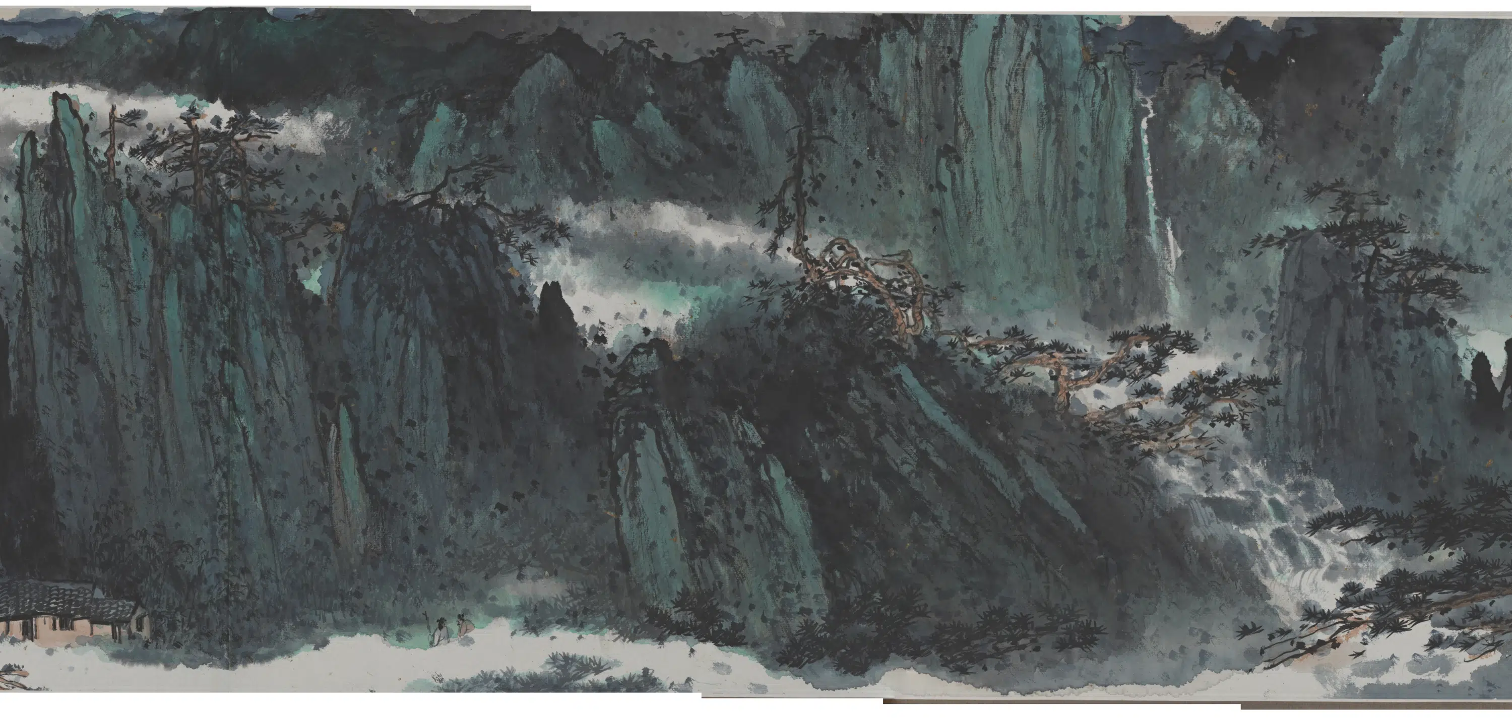 近现代【杨彦】《山水手卷》 第4张