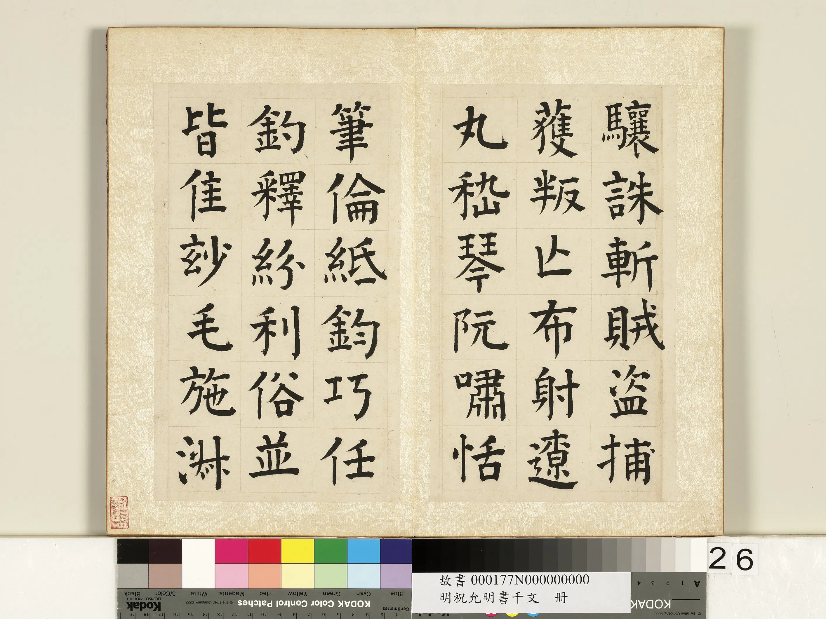 明朝【祝允明】《书千字文册》 第19张