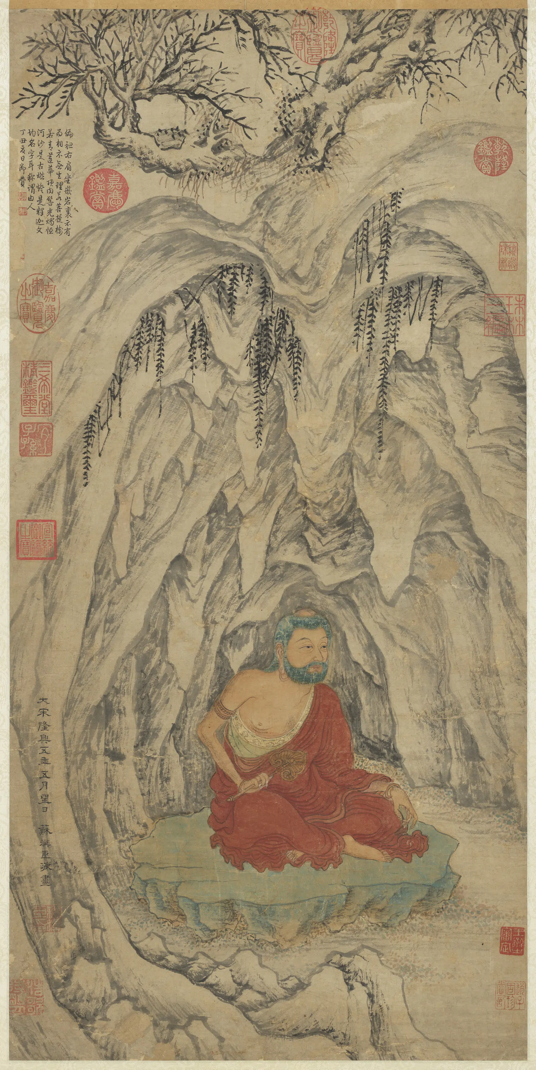 北宋【苏汉臣】《古佛像图轴》