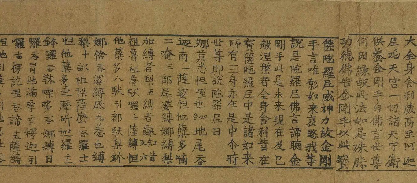 五代 【佚名】《吴越王雷锋塔经卷》 第5张 五代 【佚名】《吴越王雷锋塔经卷》 第5张