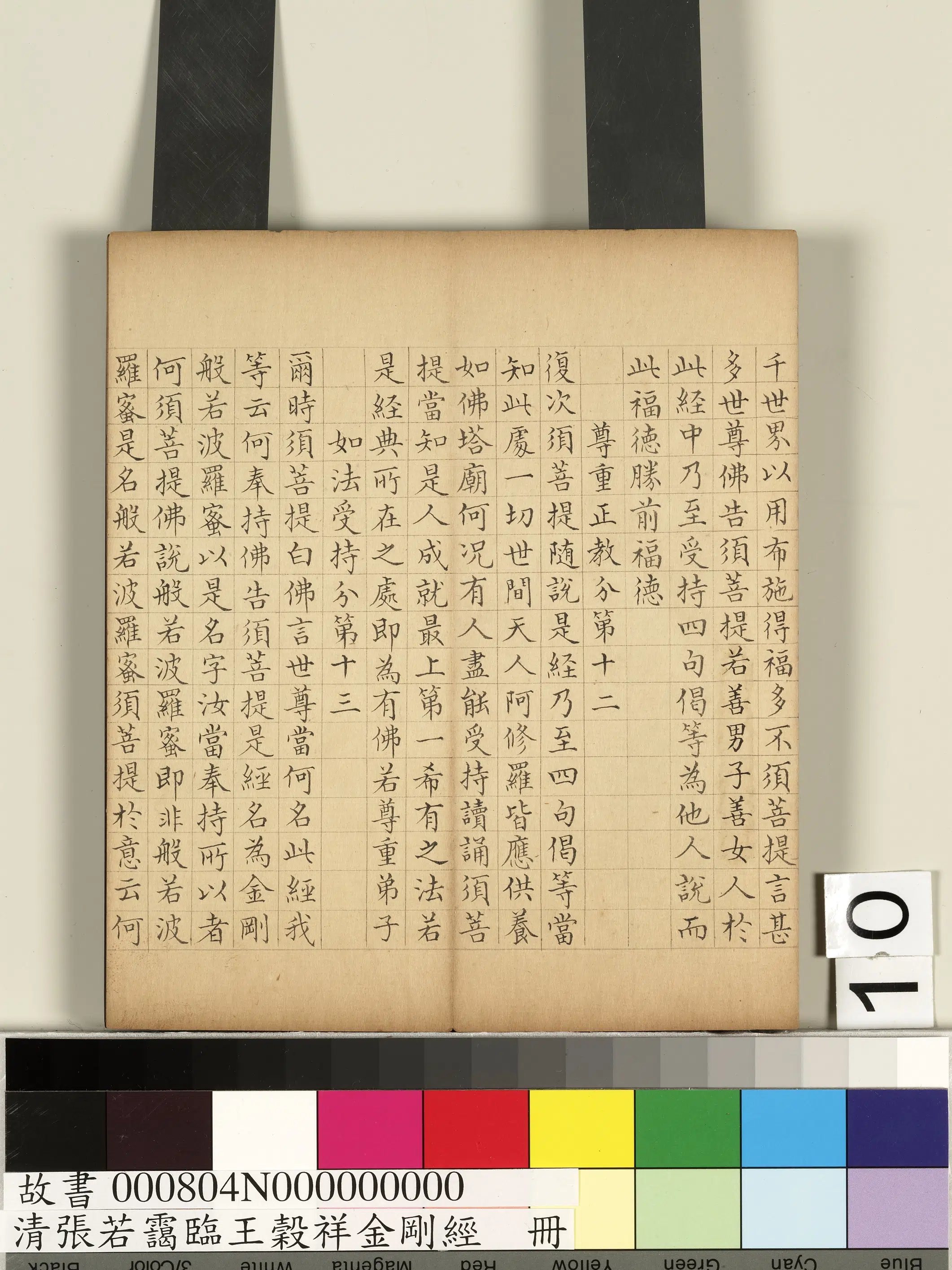 清代【张若霭】《临王谷祥金刚经册》 第2张 清代【张若霭】《临王谷祥金刚经册》 第2张