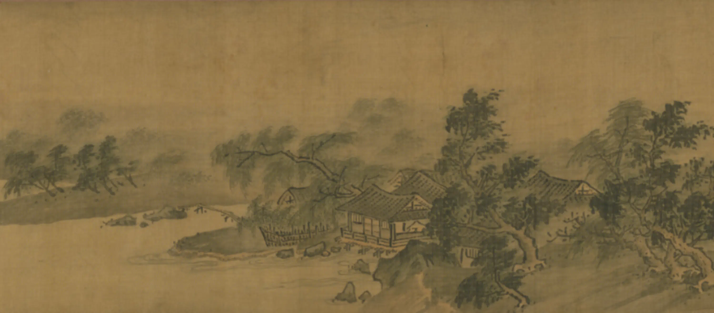 明朝【明山】《画山水图卷》 第2张