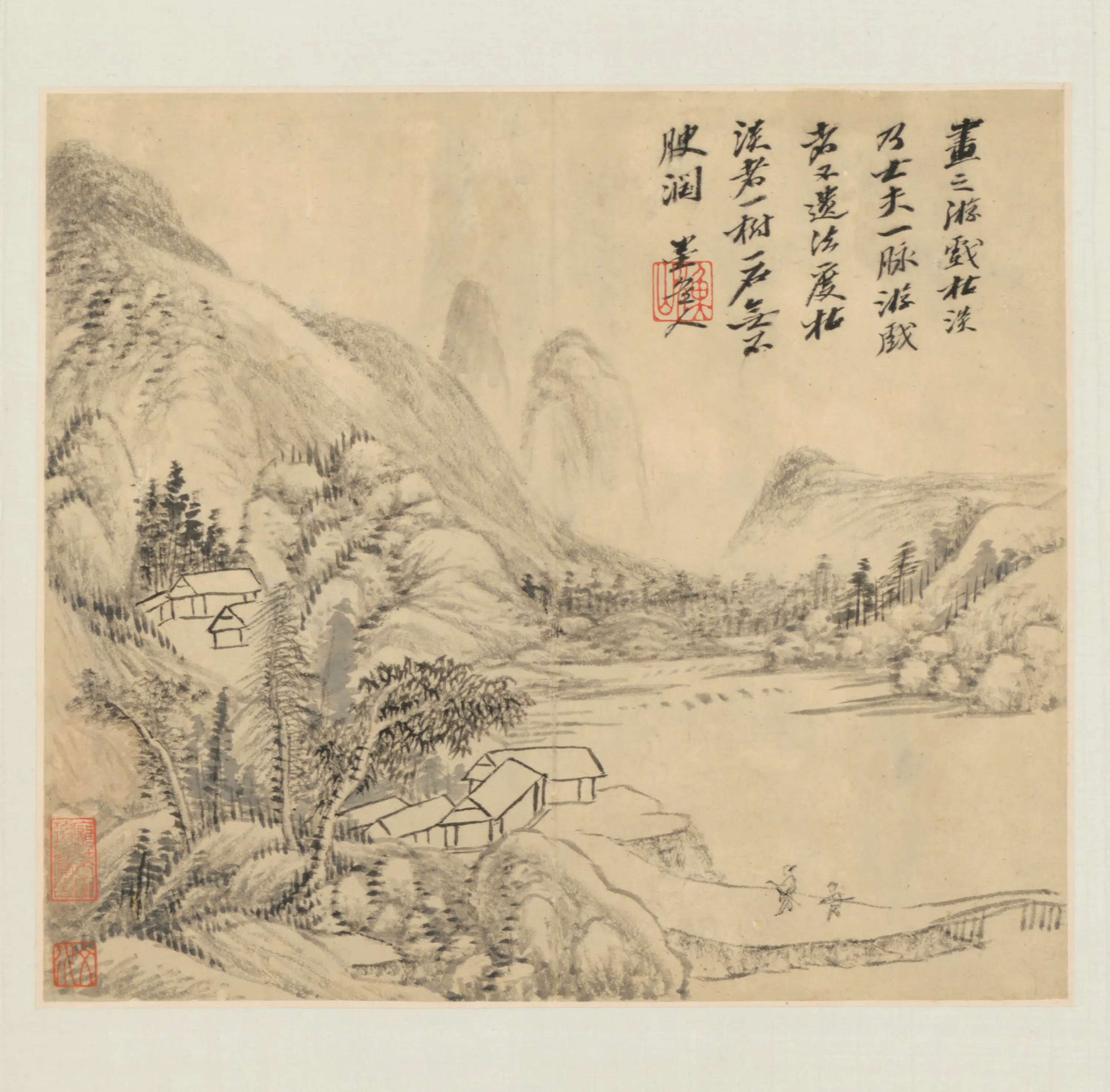 清代【吴历】《山水图册（12开）》 第12张