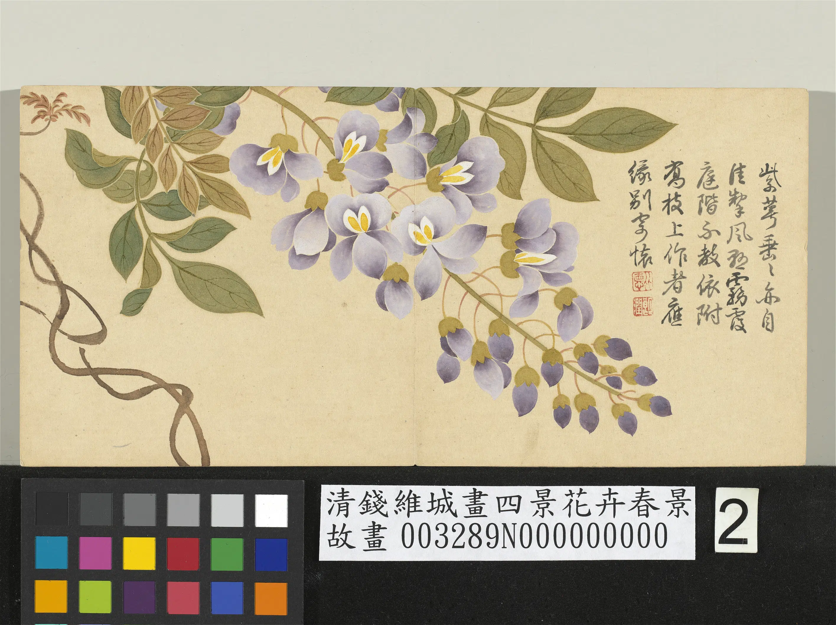 清代【钱维城】《画四景花卉春景册》 第5张