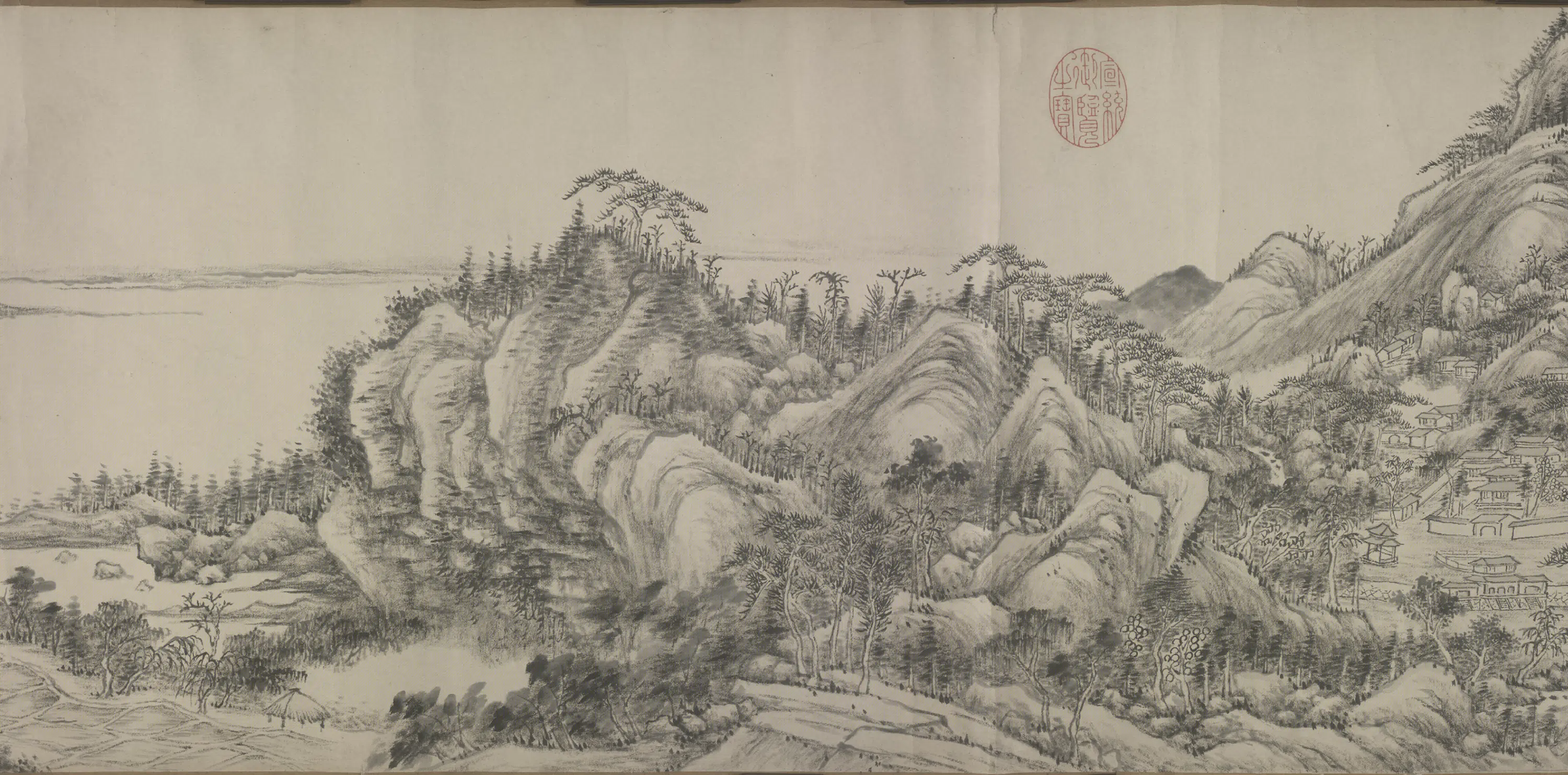 清代【钱维城】《栖霞山全图卷》 第2张