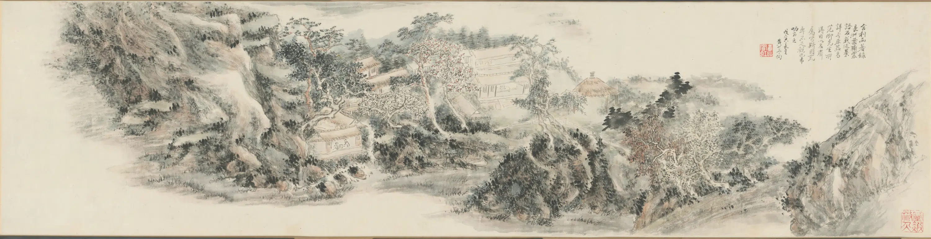 近代【黄宾虹】《舍利画图卷》 第1张