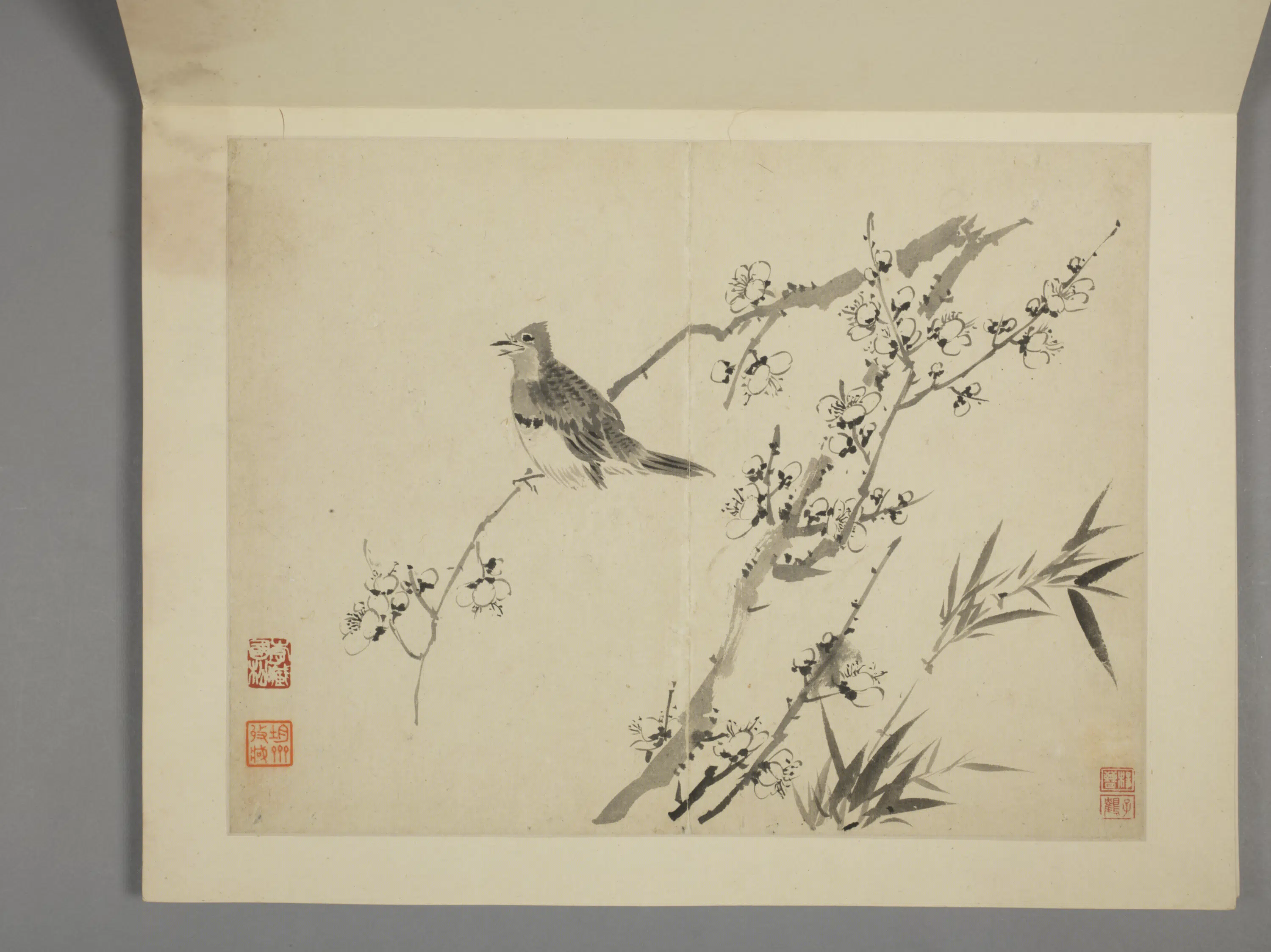 清代【杨晋】《山水花鸟册（10开）》 第2张