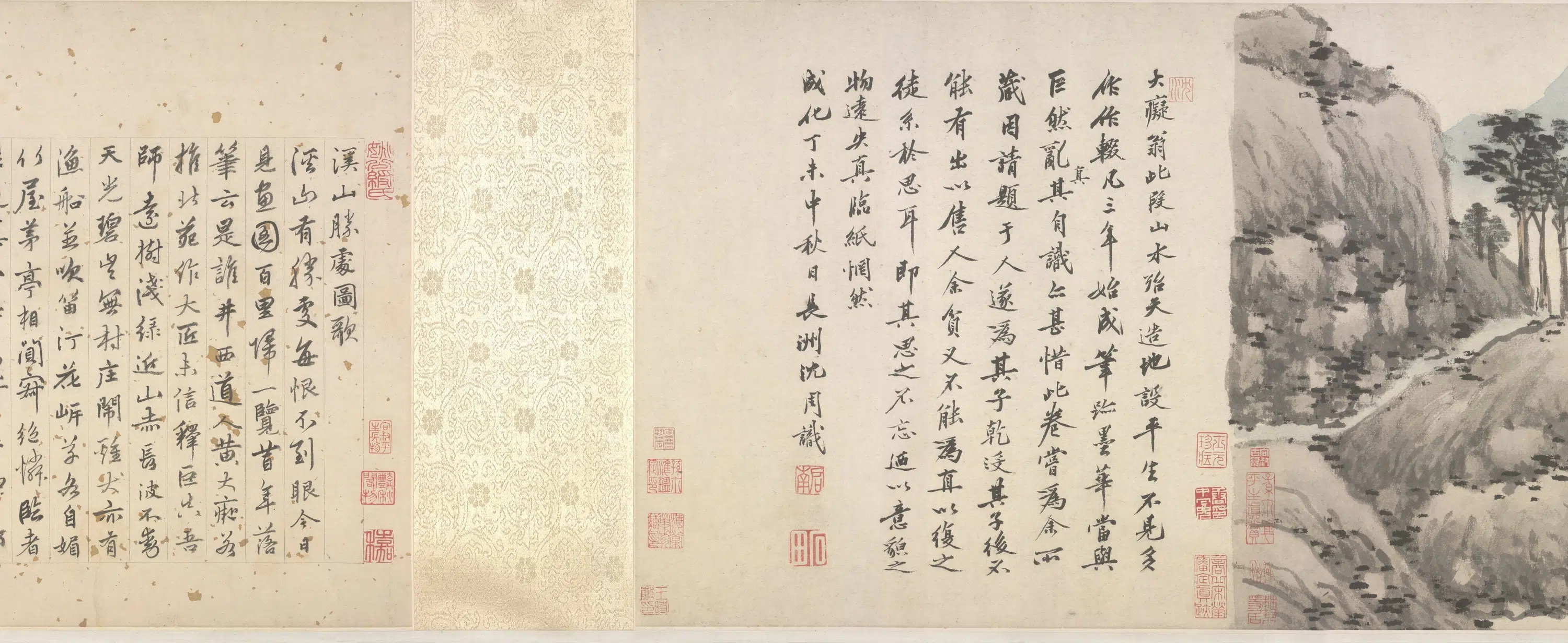 元朝【黄公望】《明_沈周_仿黄公望富春山居图-1》 第7张