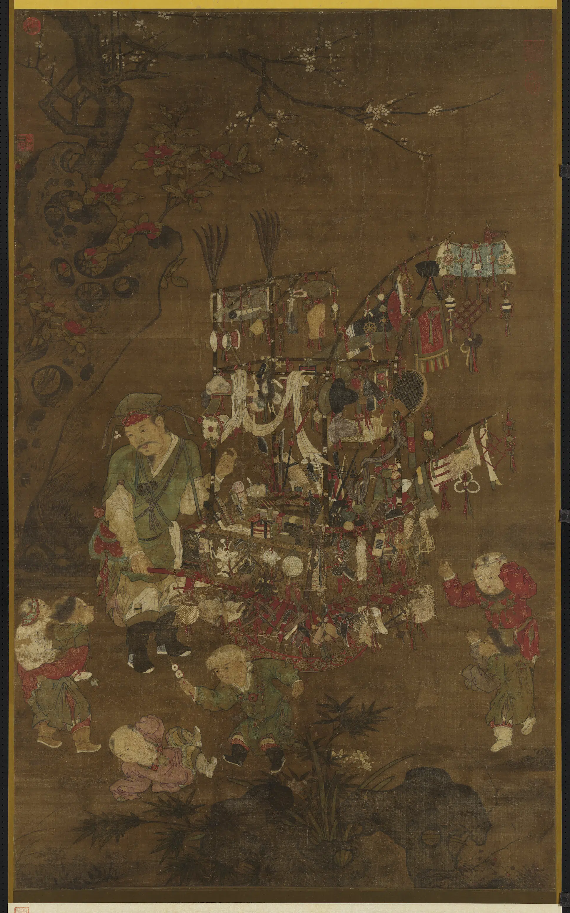 北宋【苏汉臣】《货郎图轴》