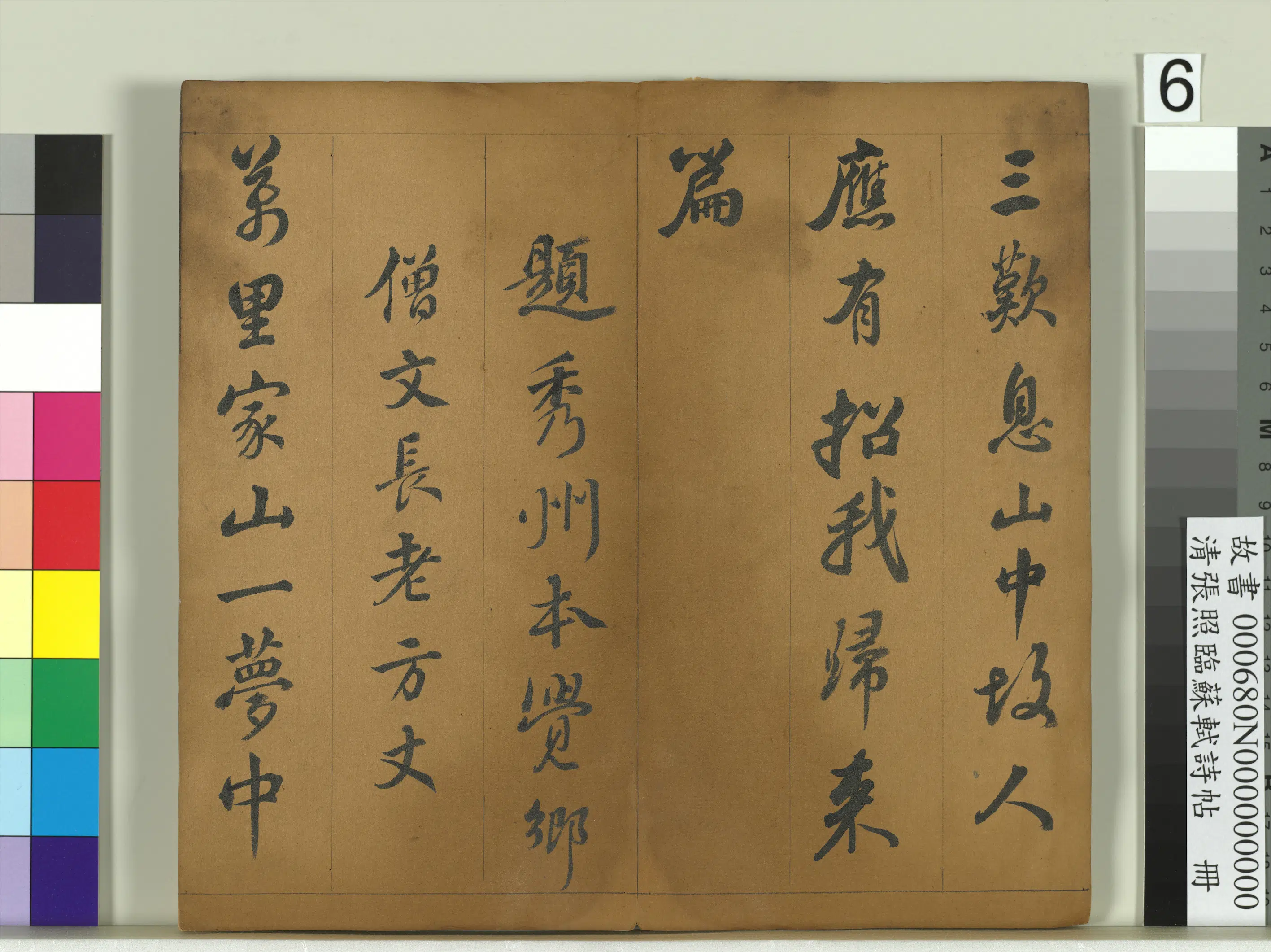 清代【张照】《临苏轼诗帖册》 第17张