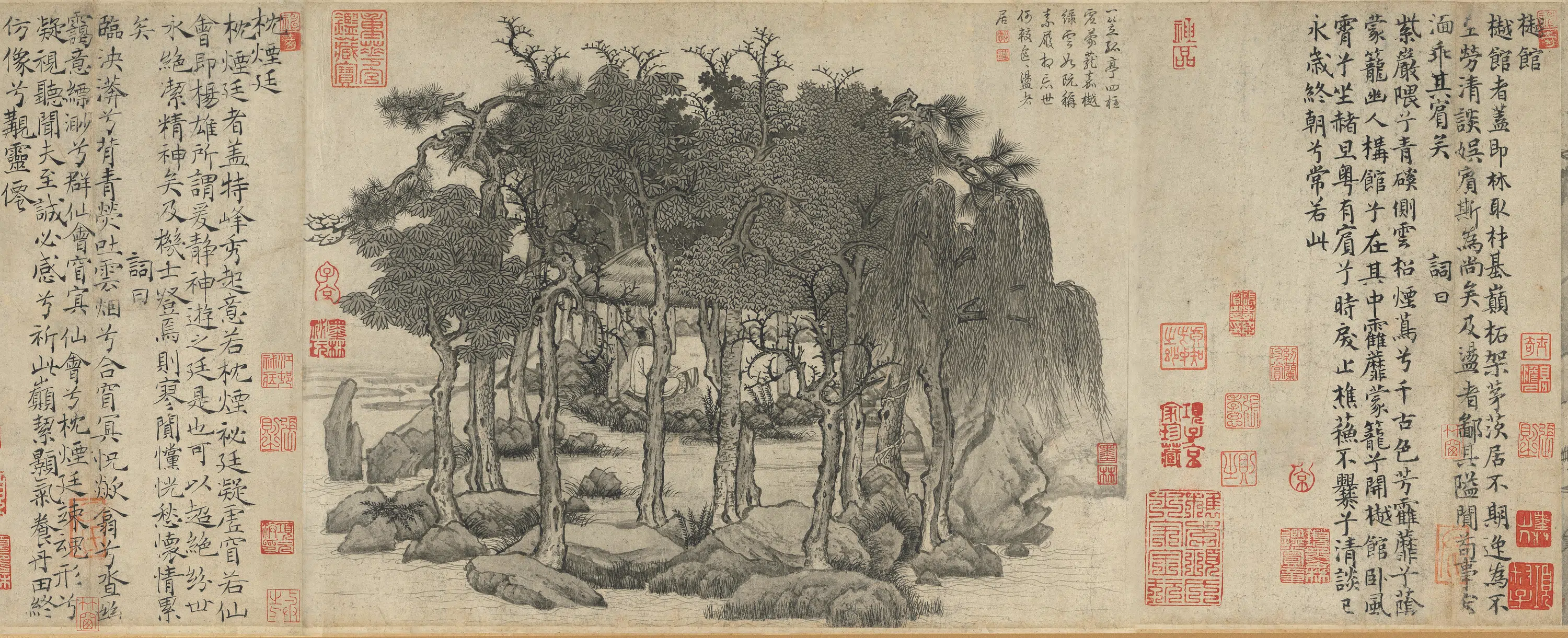 唐朝【卢鸿一】《草堂十志图卷》 第12张