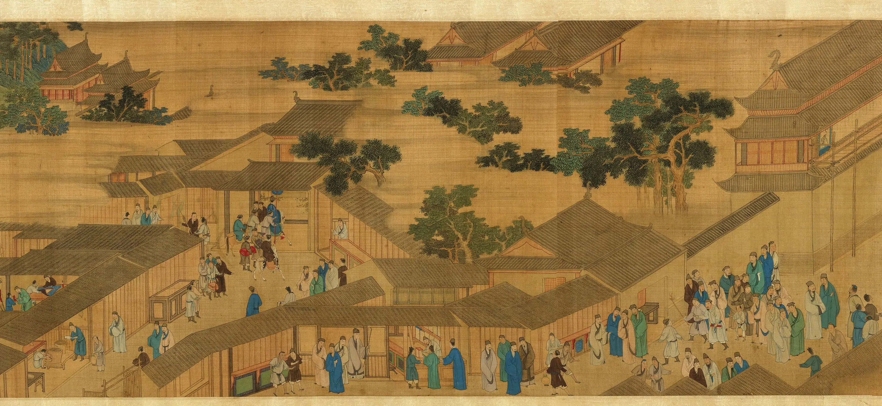清代【梁亯（亨）】《观榜图卷》 第2张