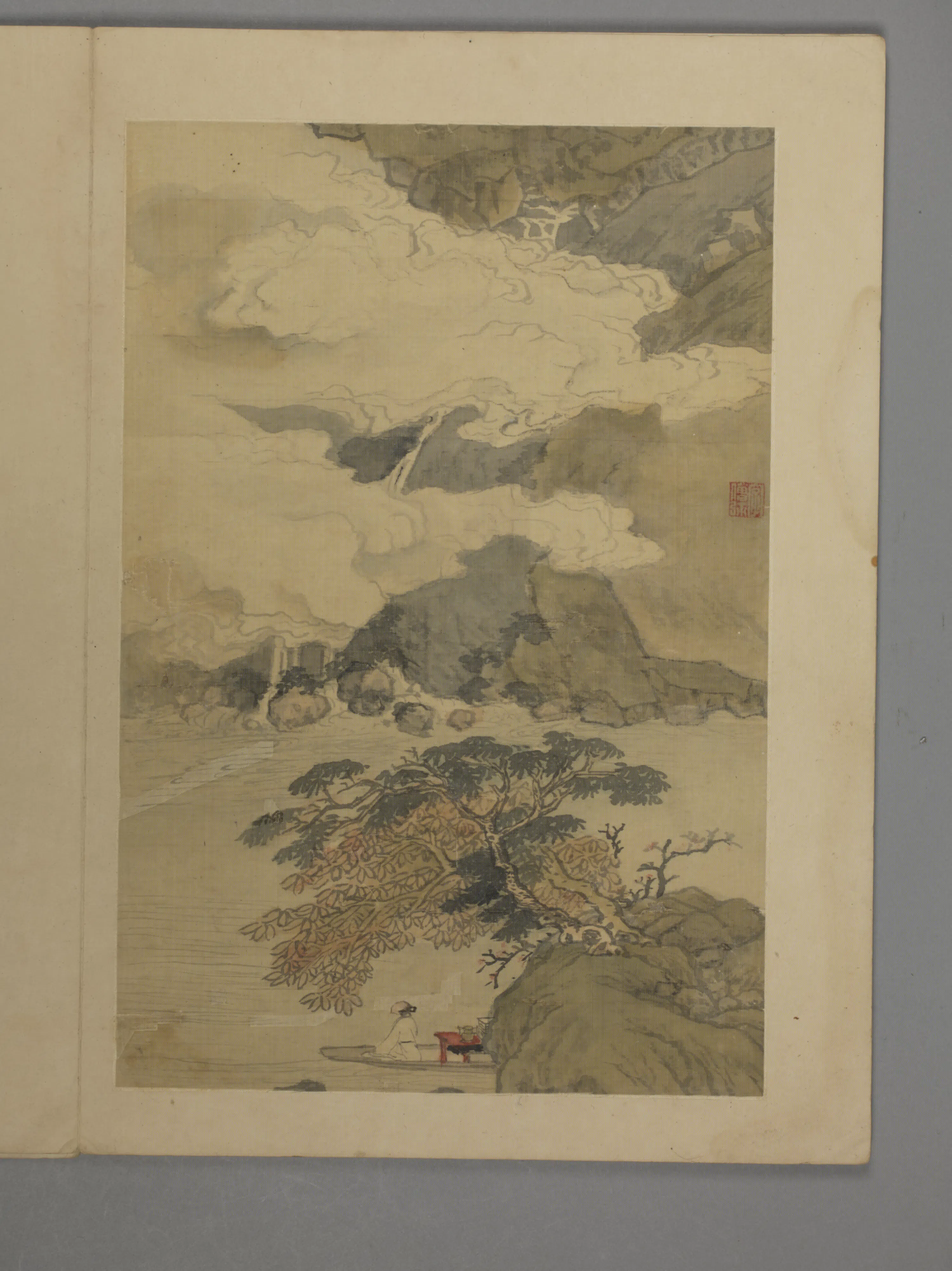 明朝【邵弥】《山水花卉册(6开)》 第2张 明朝【邵弥】《山水花卉册(6开)》 第2张