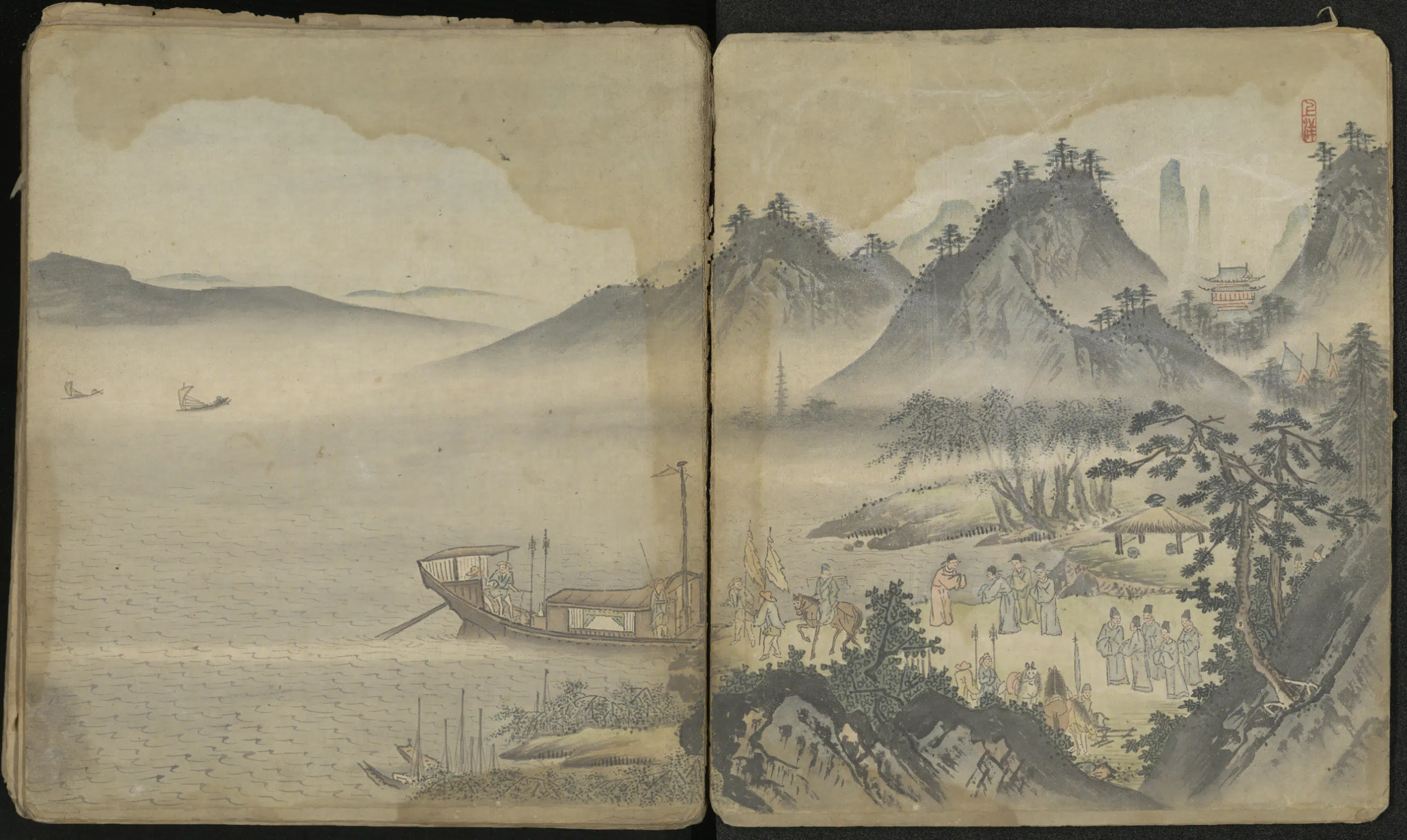 明朝【明人】《画九重敷纳图李翰等家跋序图册》 第1张 明朝【明人】《画九重敷纳图李翰等家跋序图册》 第1张