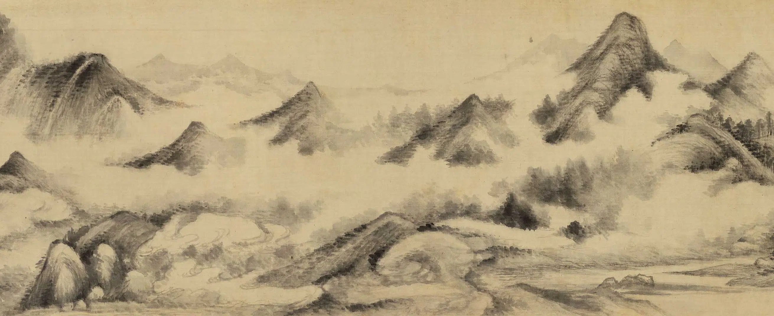 明朝【董其昌】《赠珂雪山水图卷》 第9张