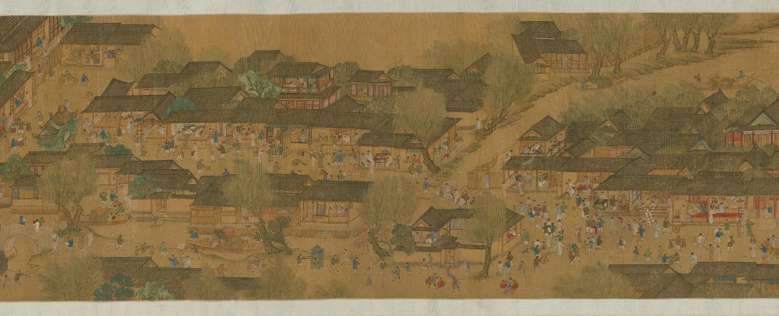 明朝【佚名】《清明上河图卷》 第2张 明朝【佚名】《清明上河图卷》 第2张