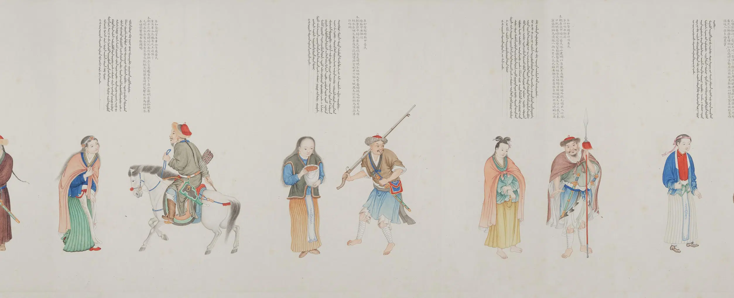 清代【程琳】《沈焕、沈庆兰、黎明、程琳合画职贡图卷第三卷》 第19张