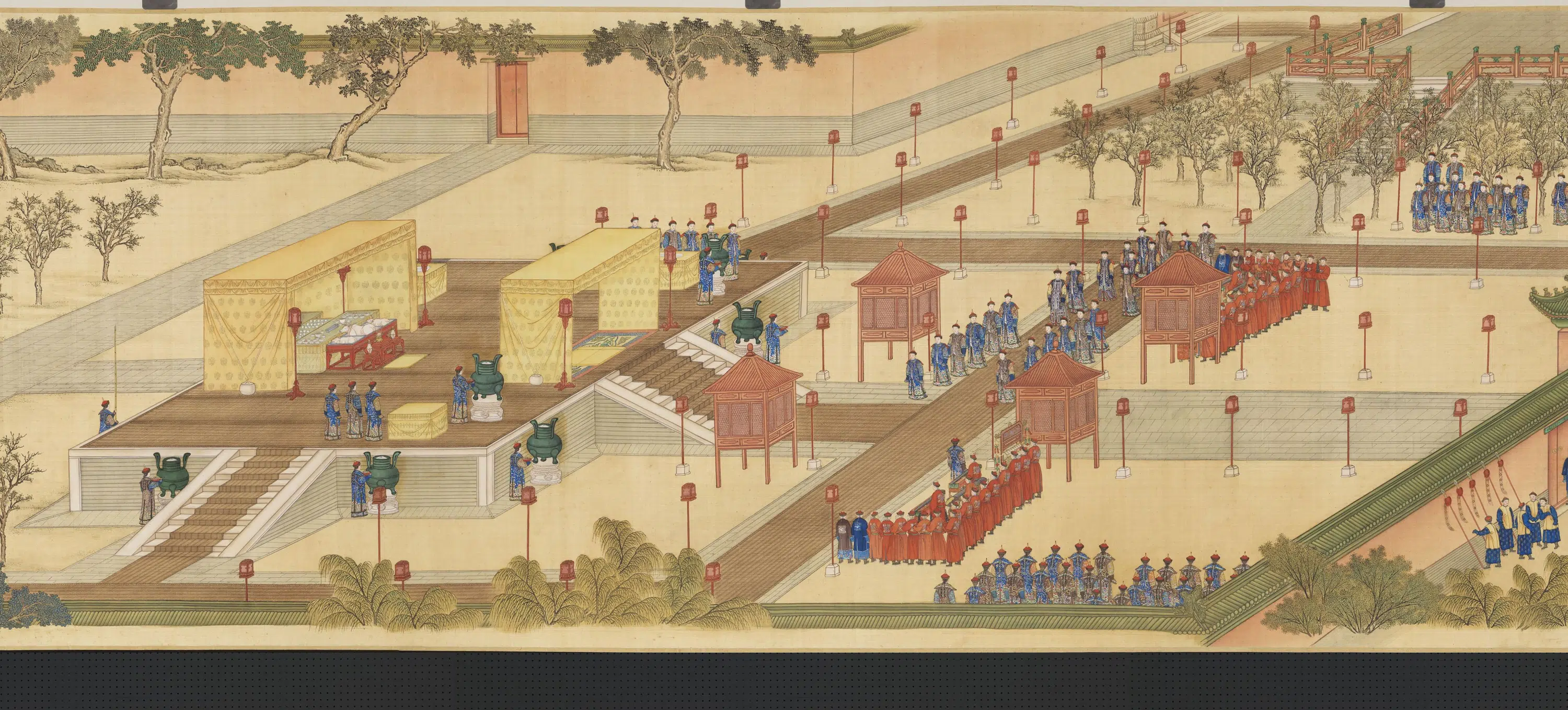清代【金昆】《院本亲蚕图卷-祭坛》 第2张 清代【金昆】《院本亲蚕图卷-祭坛》 第2张