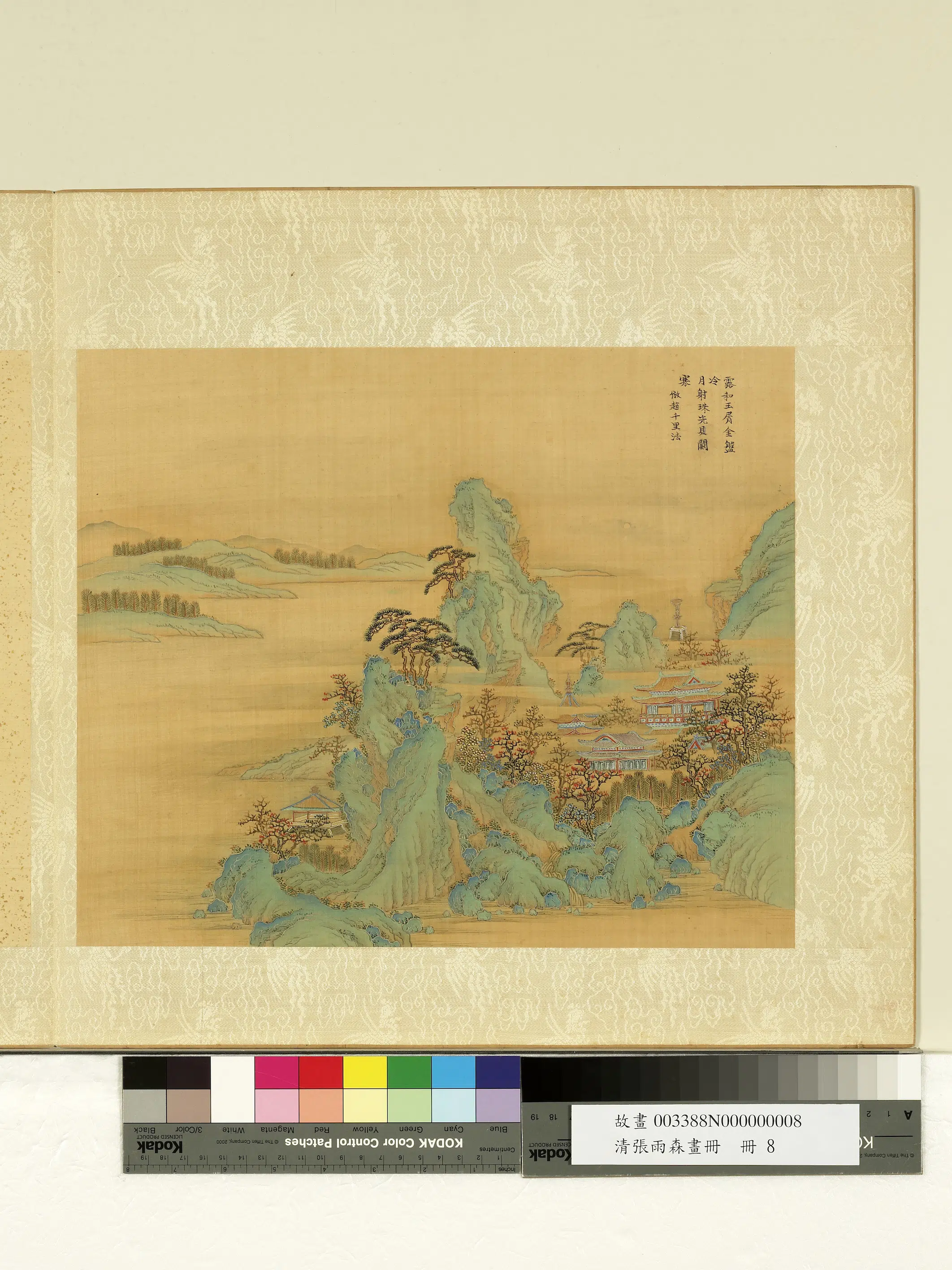 清代【张雨森】《仿赵伯驹山水画册-2》