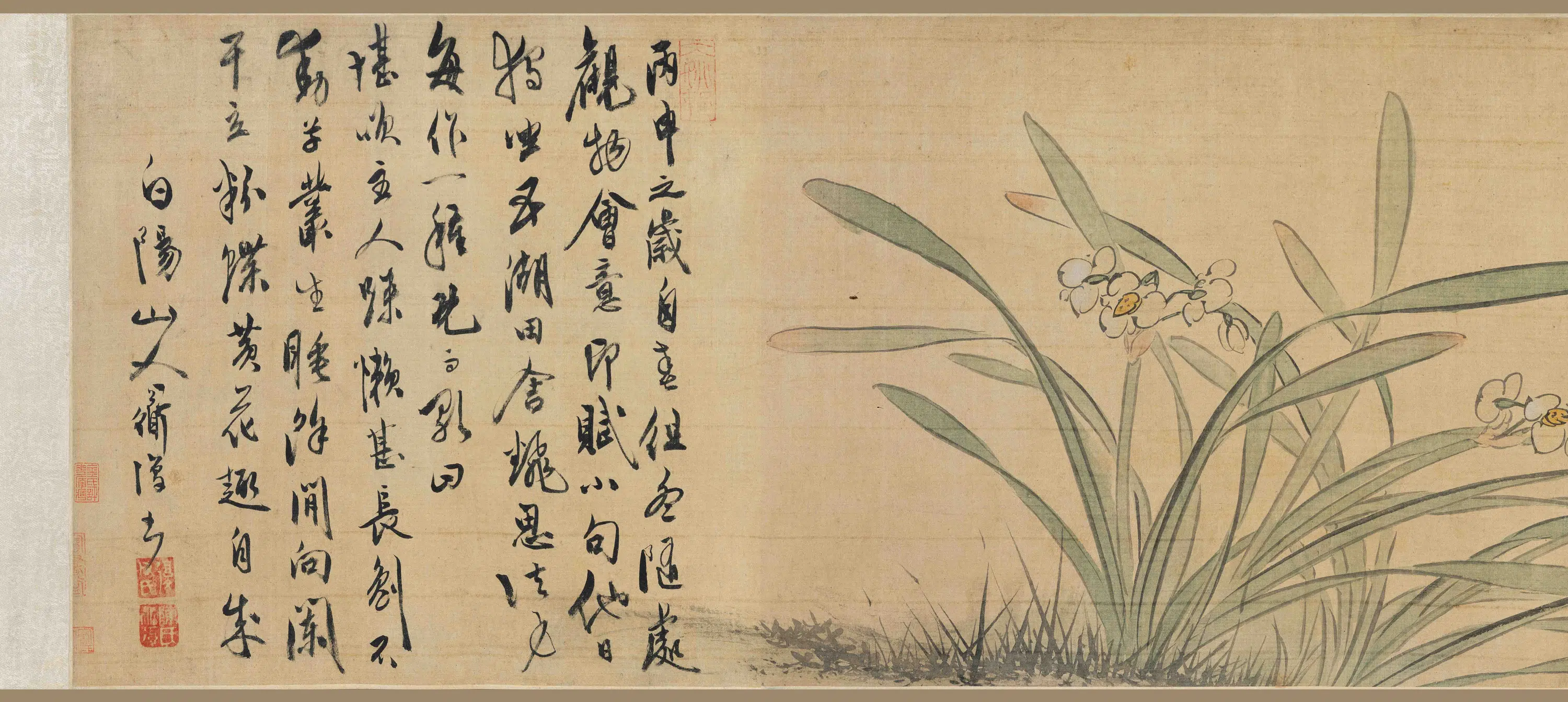 明朝【陈淳（道复）】《花卉图卷-3》
