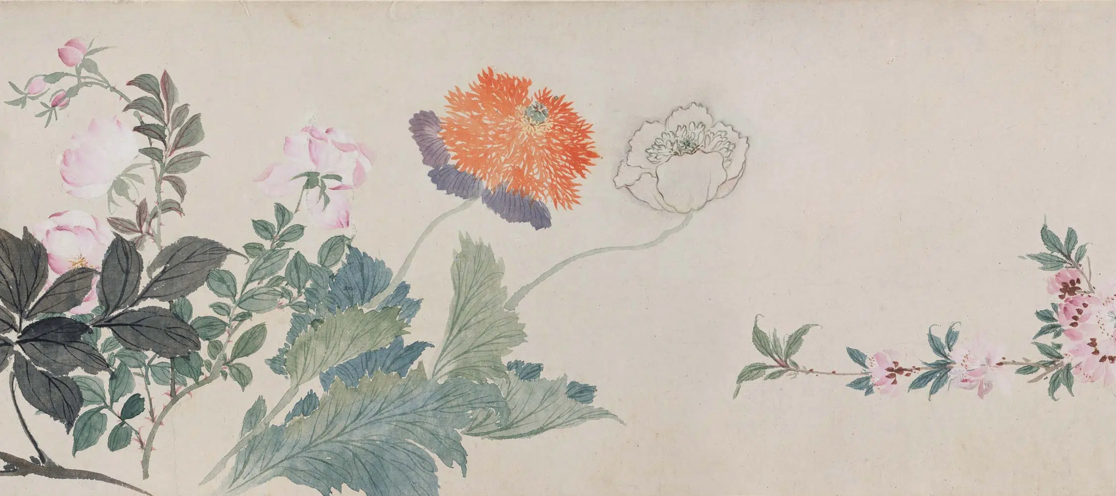 清代【杨晋】《杂花卷》 第6张