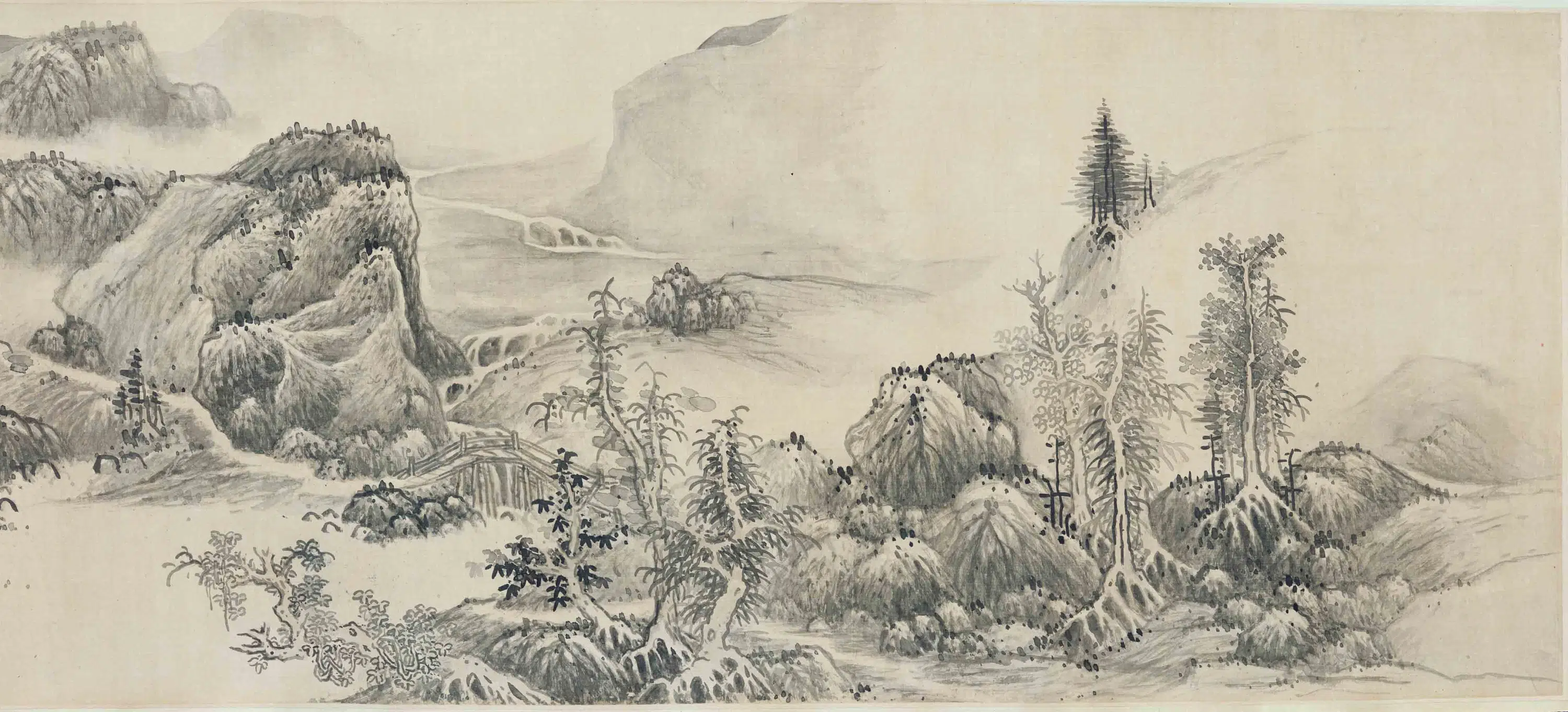 明朝【蓝瑛】《仿董北苑山水图卷》 第5张