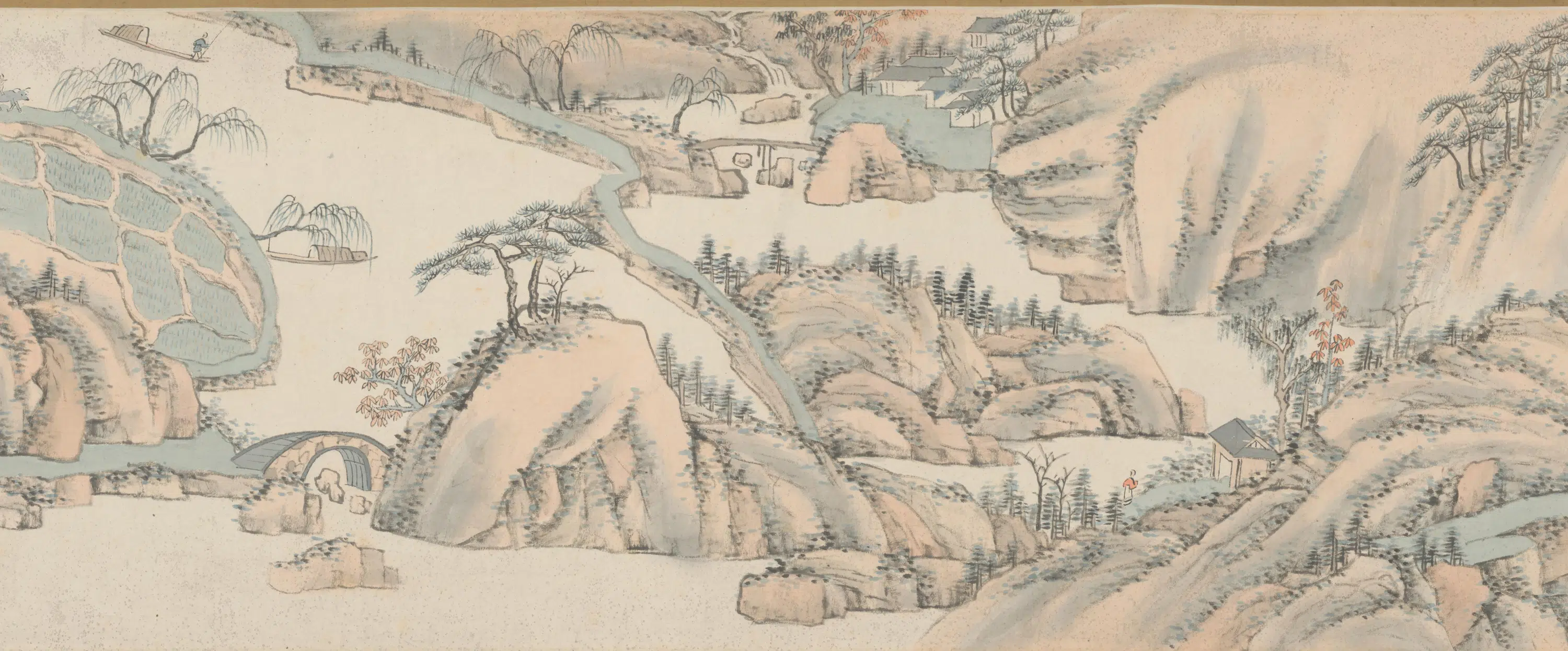 清代【萧云从】《山水图卷》 第47张