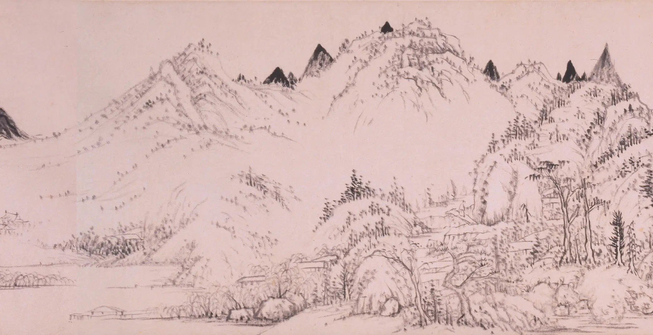 清代【程邃】《秋岩耸翠图卷》 第2张 清代【程邃】《秋岩耸翠图卷》 第2张