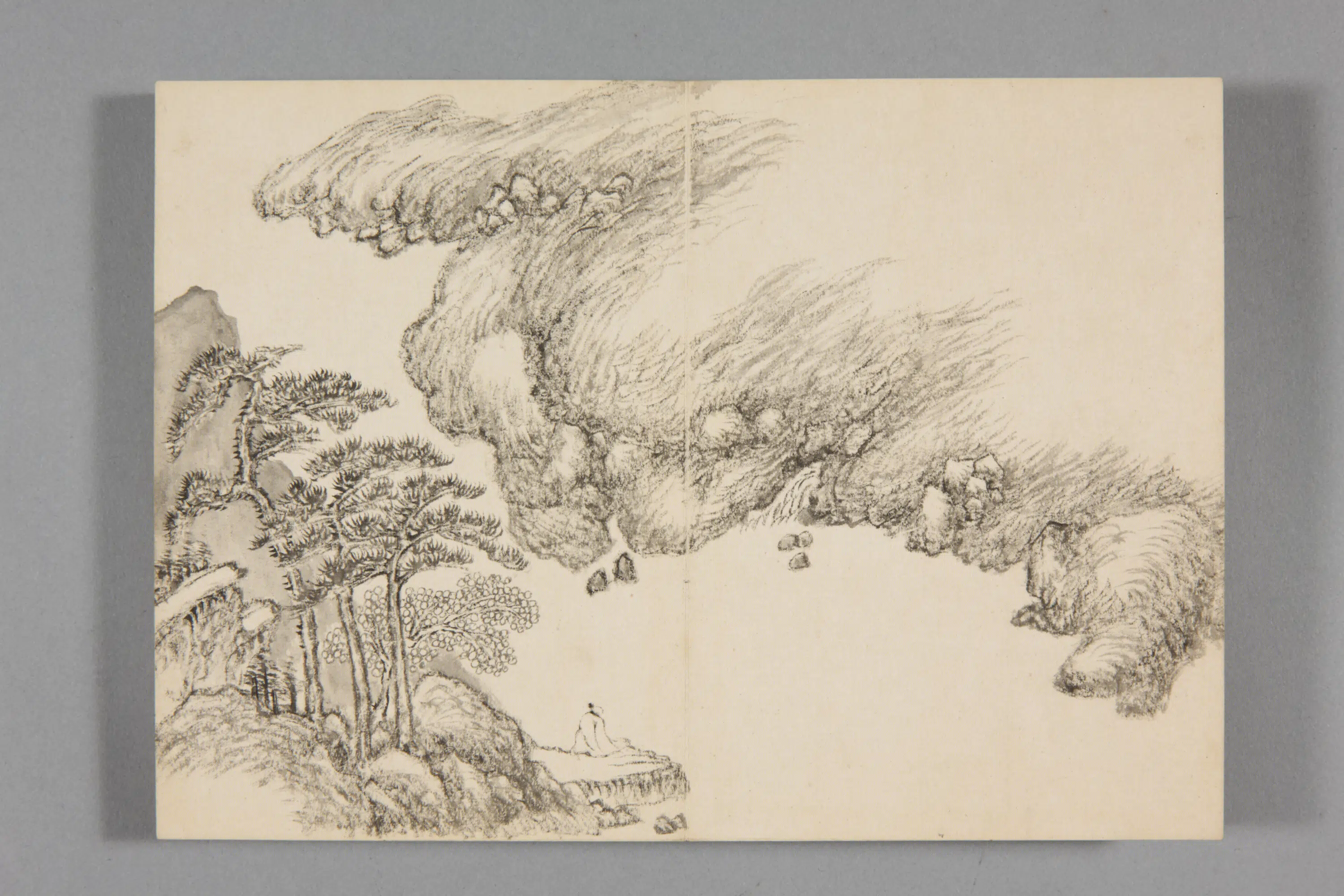 清代【董邦达】《山水册-3(12开)》 第6张 清代【董邦达】《山水册-3(12开)》 第6张