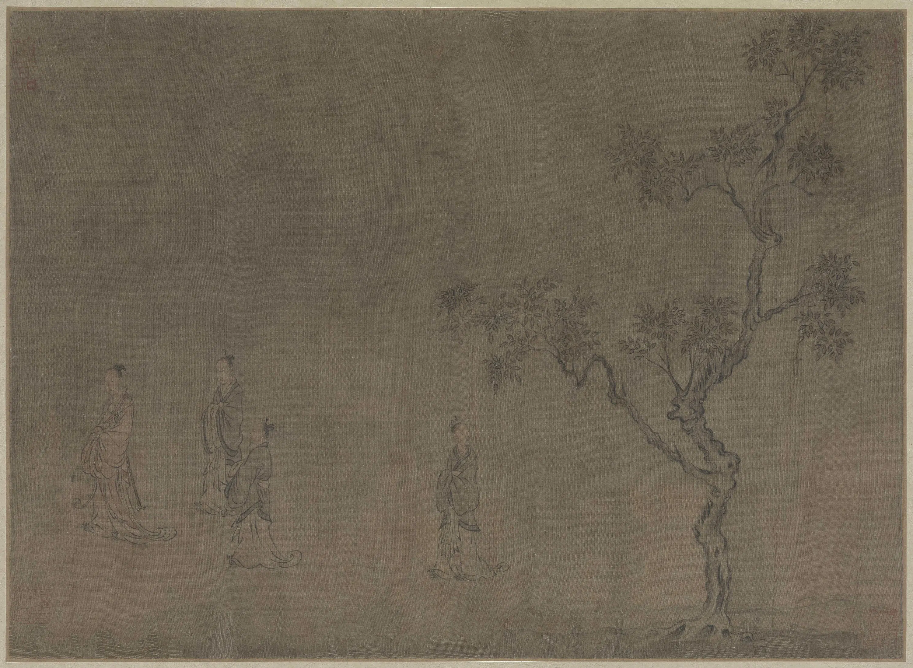 宋代【马和之】《画赵构书唐风册(12开)》 第8张 宋代【马和之】《画赵构书唐风册(12开)》 第8张