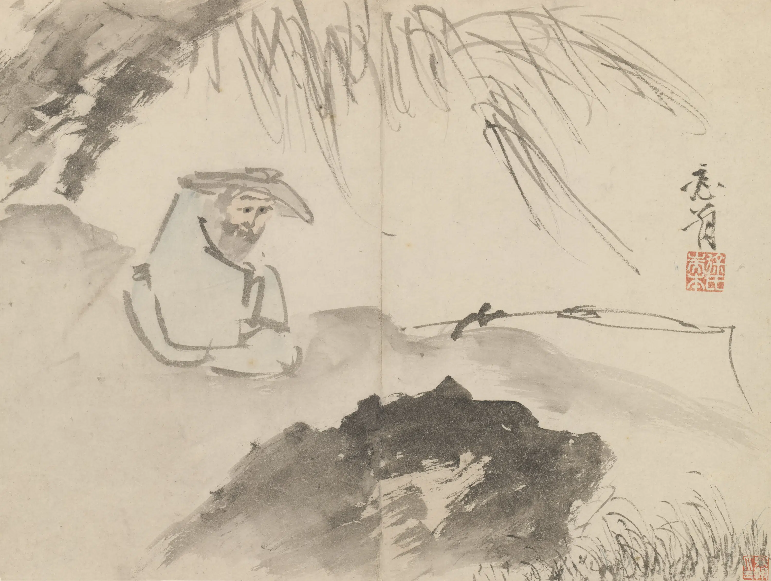 明朝【史忠（徐端本）】《杂画册》 第12张