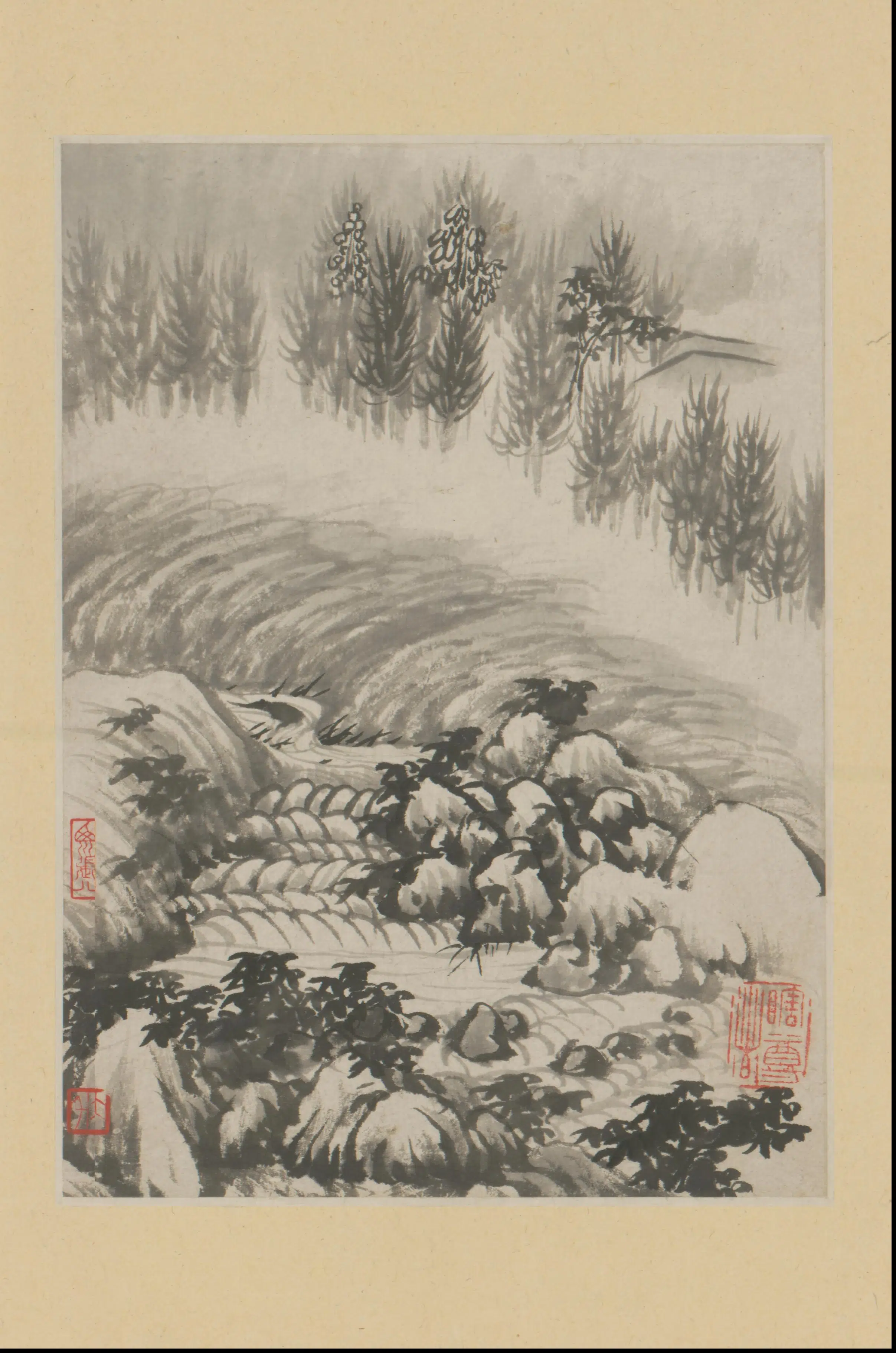 清代【石涛】《金山龙游寺诗意册（13开）》 第8张