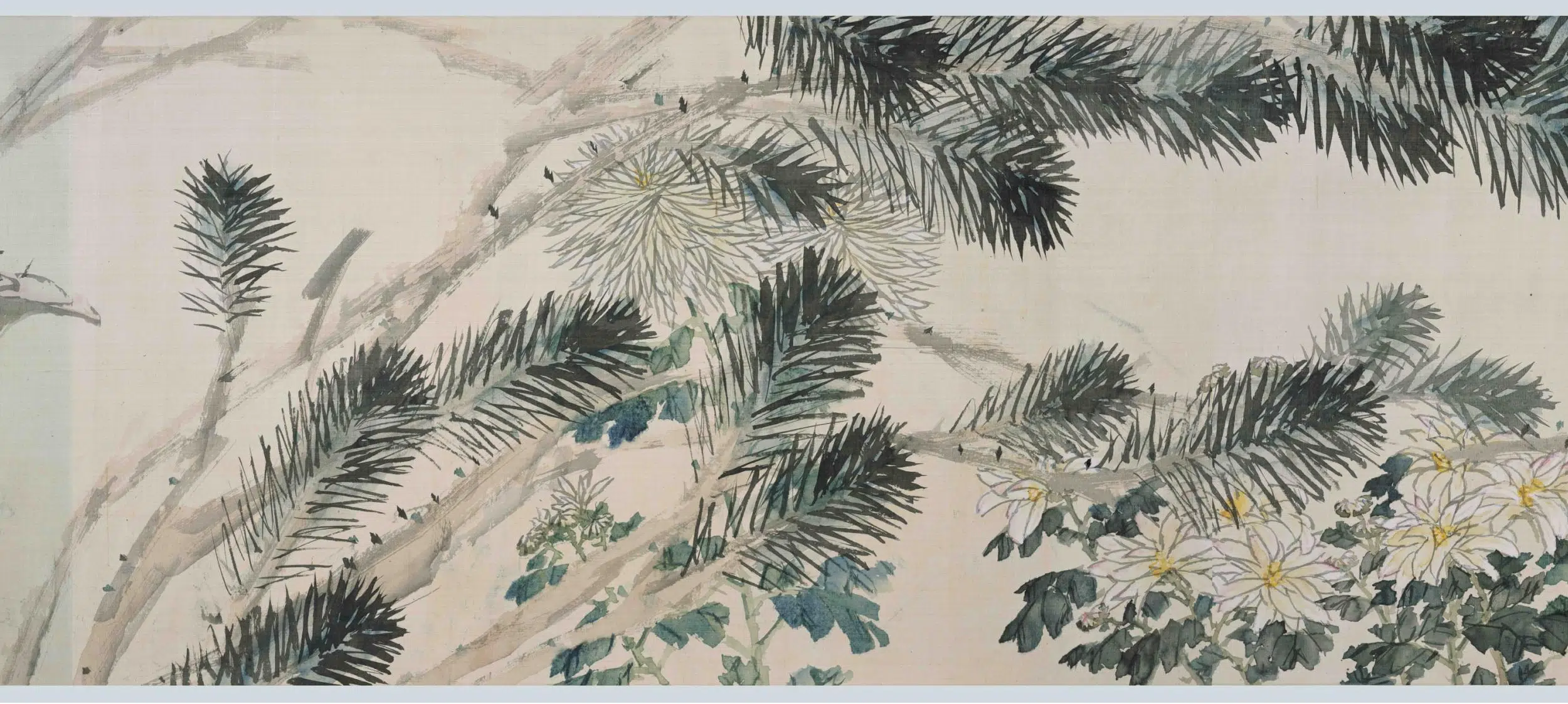 清代【虚谷】《花卉图卷》 第2张 清代【虚谷】《花卉图卷》 第2张