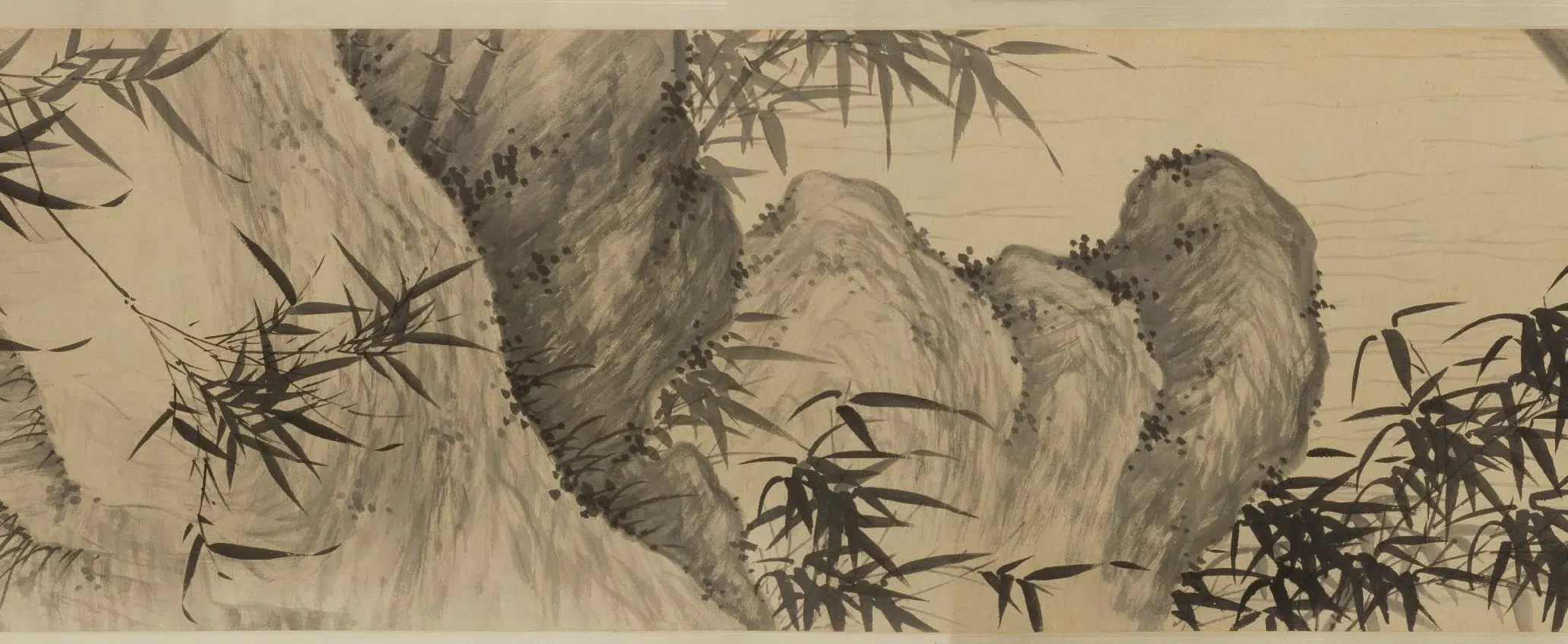 明朝【夏昶】《湘江风雨图卷》 第9张