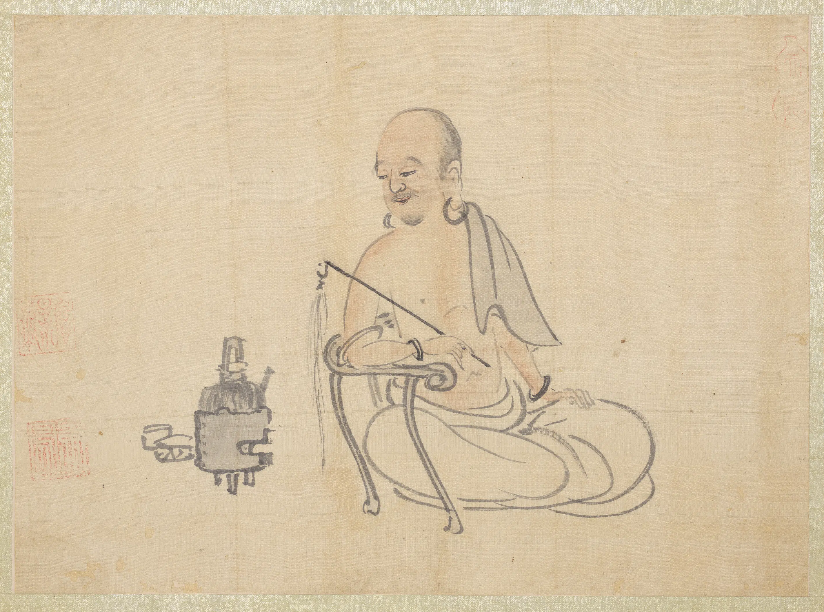 元代《元人画十八应真册》 第1张 元代《元人画十八应真册》 第1张