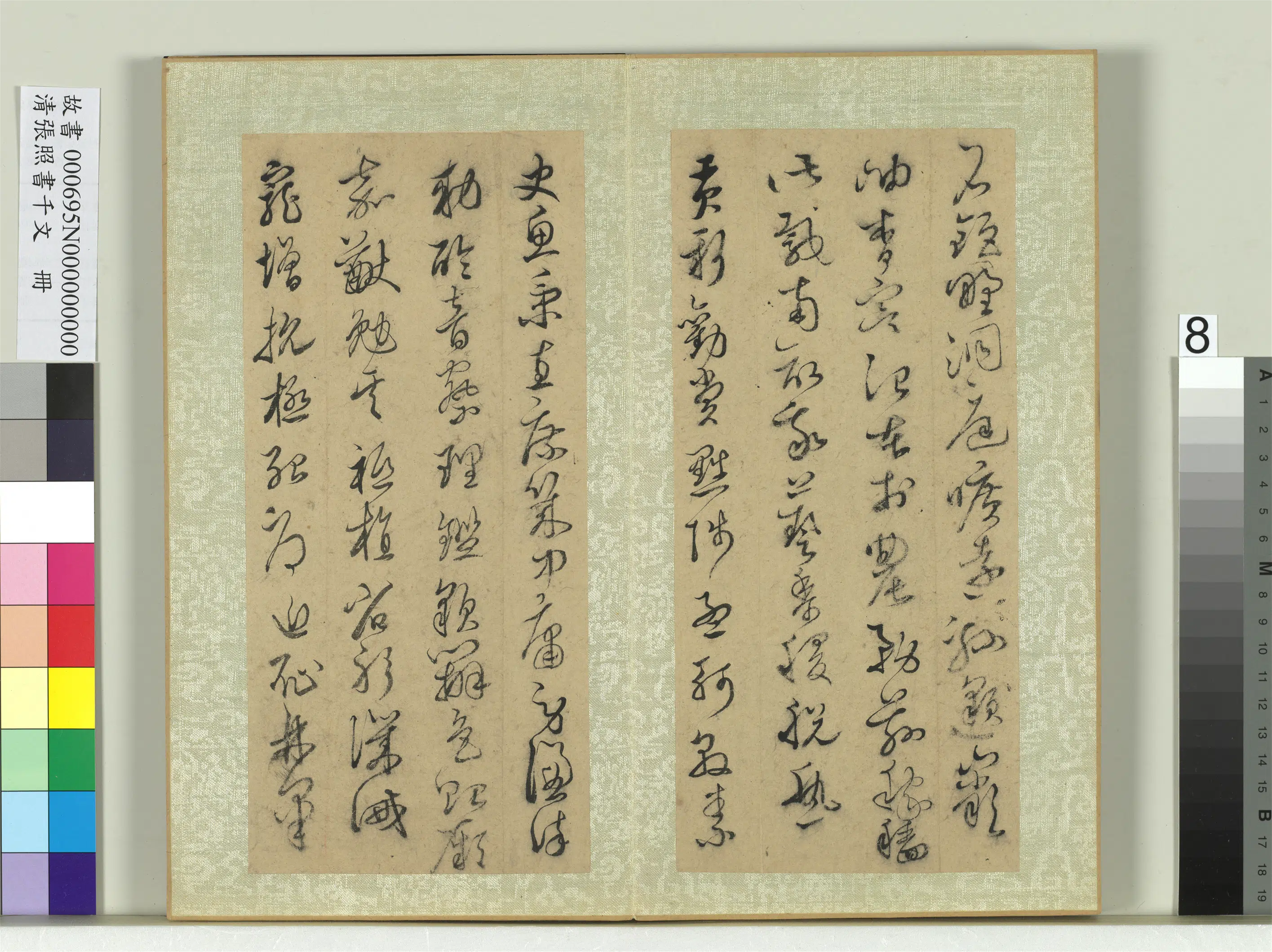 清代【张照】《书千字文册》 第11张