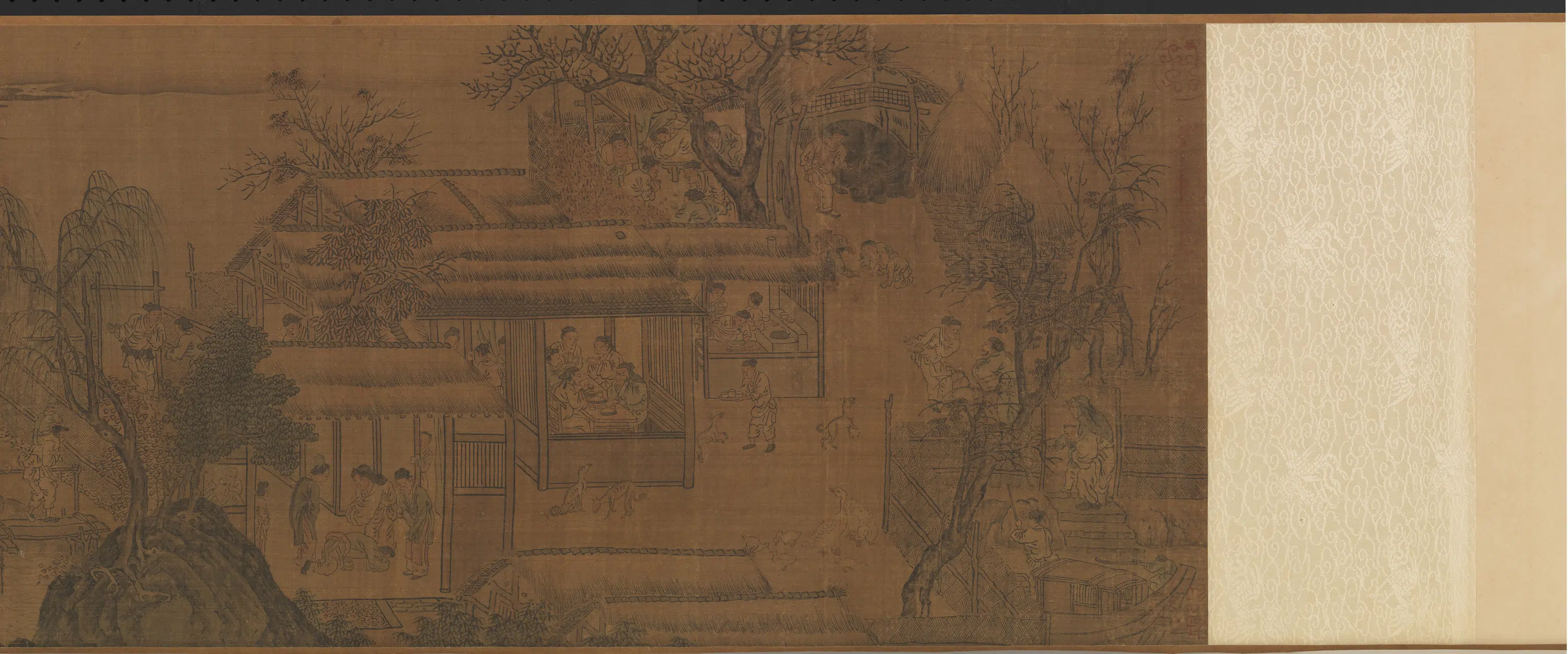隋唐【李思训】《耕渔图卷》 第8张