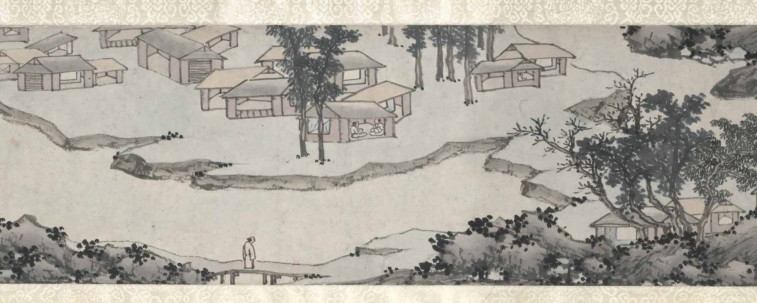 明朝【沈周】《江南风景图卷》 第11张
