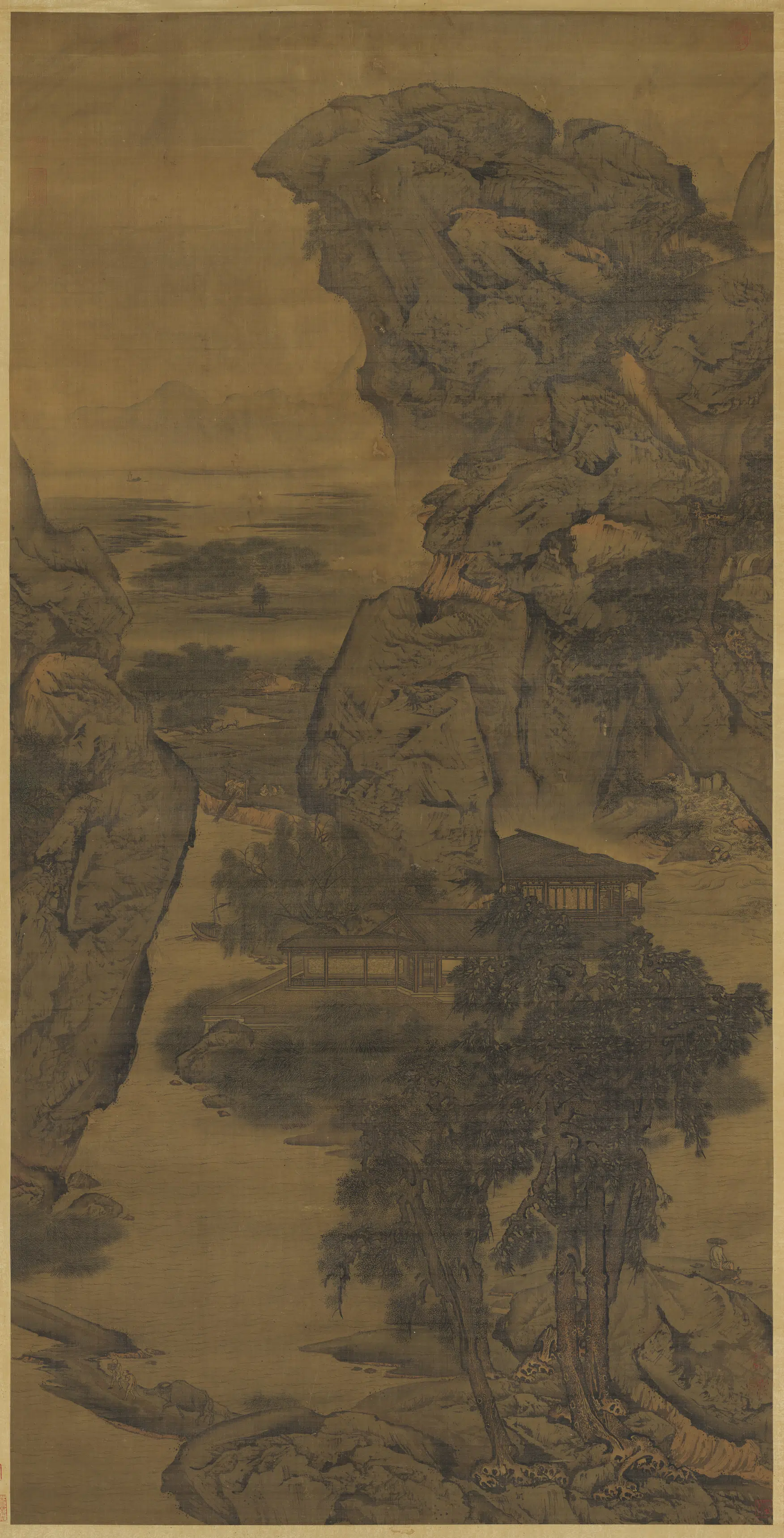 南宋【阎次平】《四乐图轴》