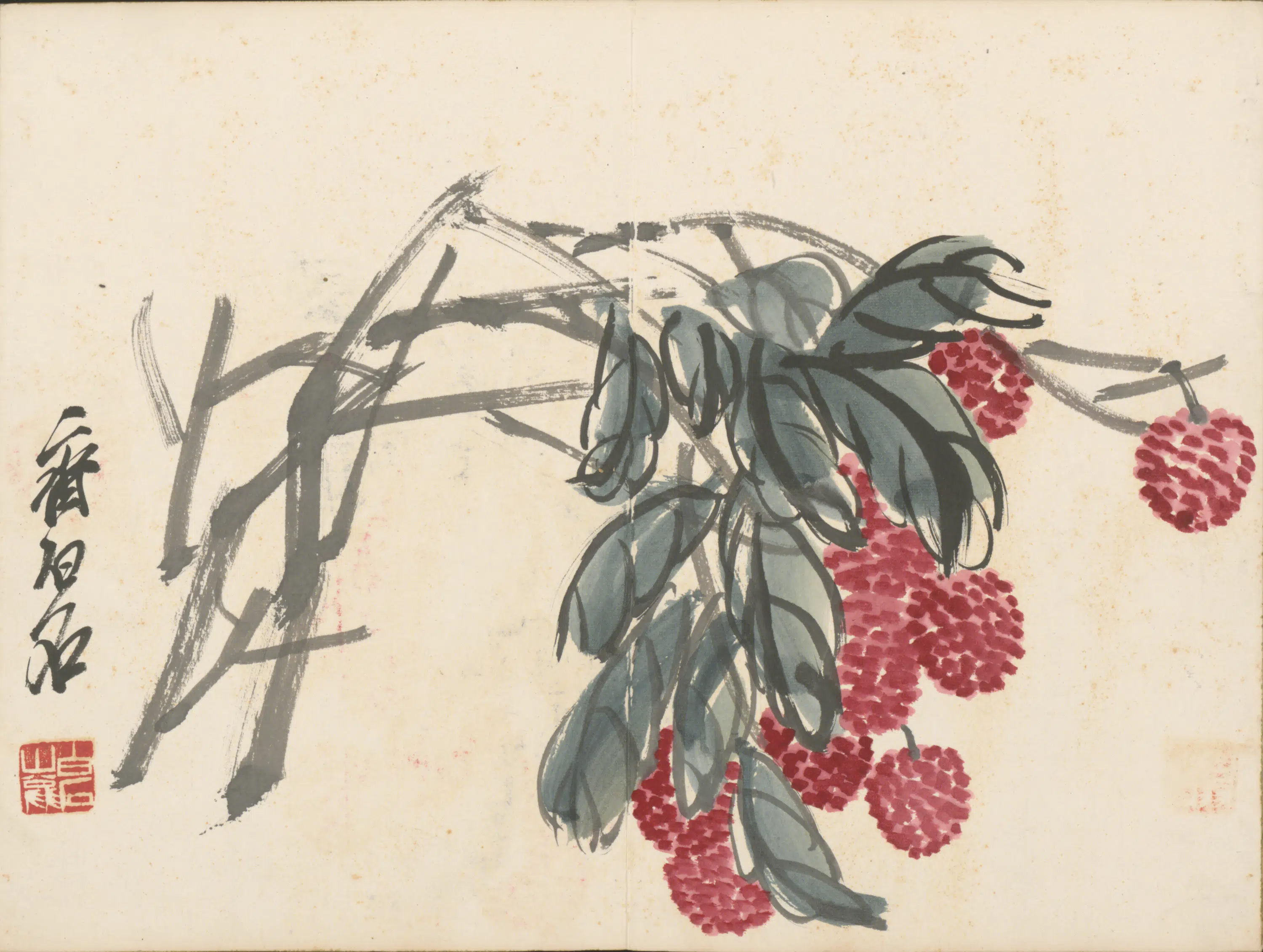 近现代【齐白石】《花鸟册》 第4张 近现代【齐白石】《花鸟册》 第4张