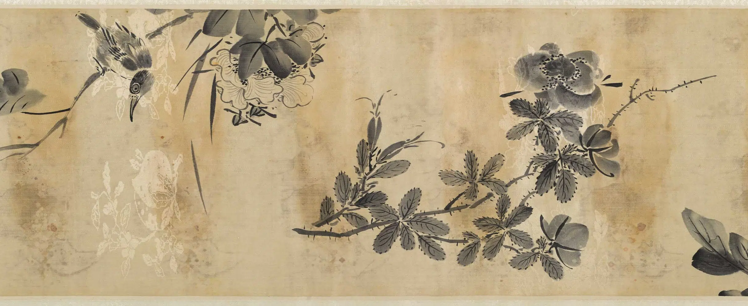 清代【李因】《花鸟卷》 第5张
