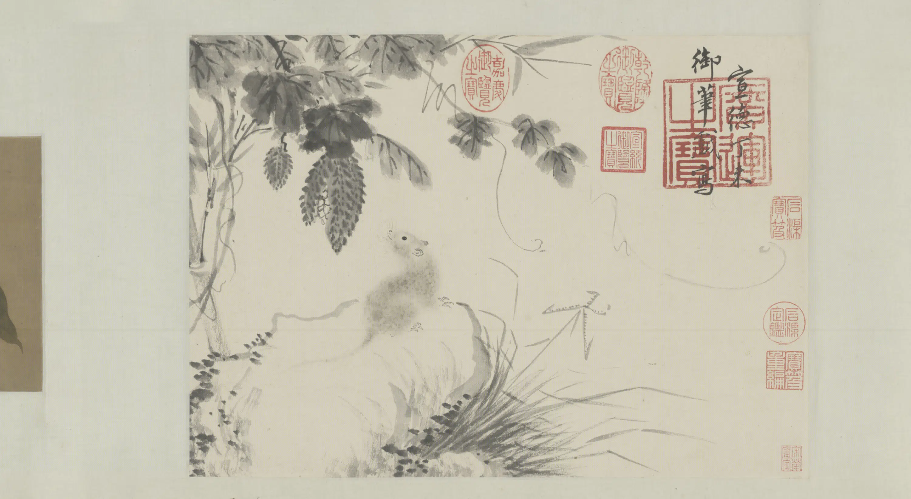 明朝【朱瞻基】《三鼠图卷》 第3张